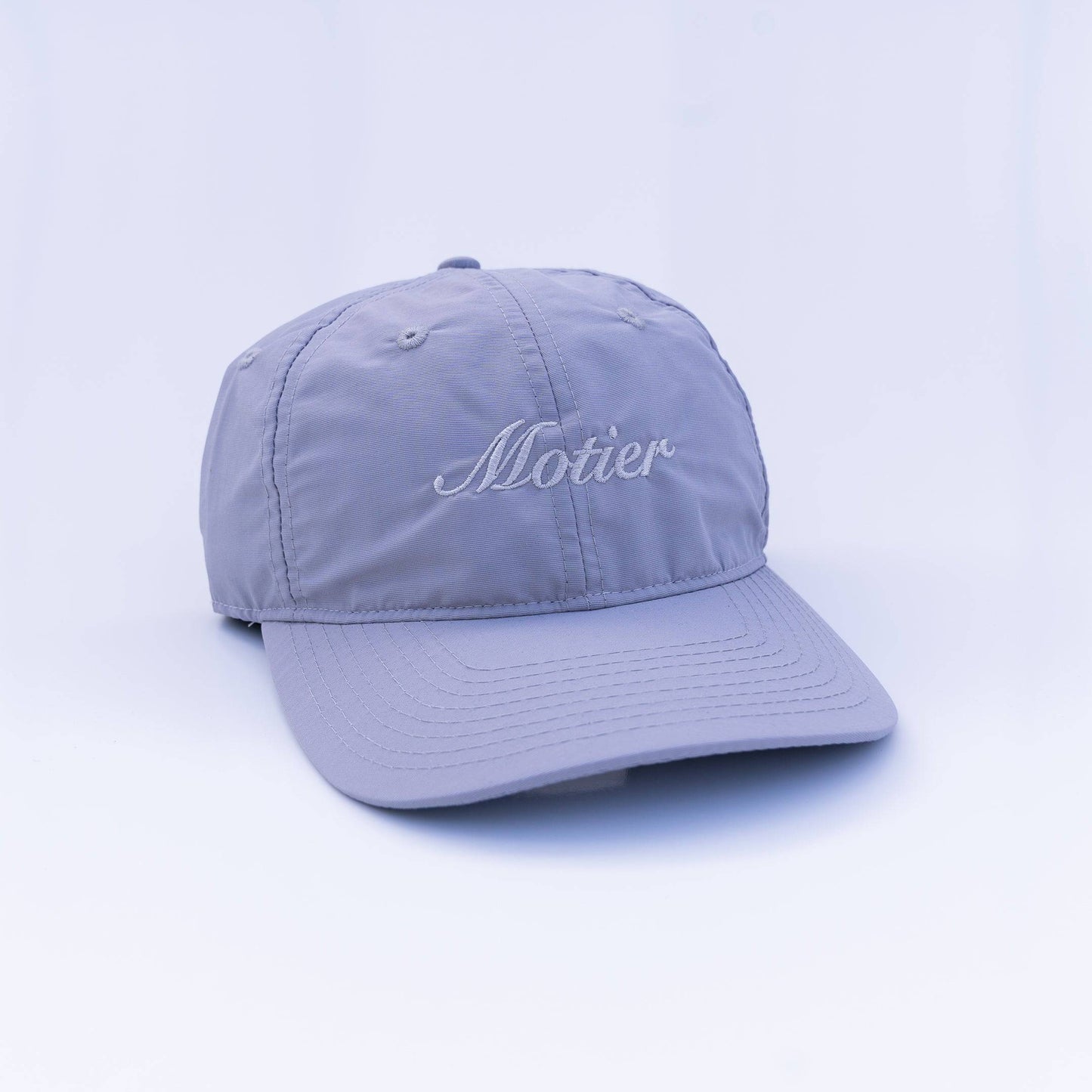 The Script Nylon Strapback (Grey) - Motier Lafayette