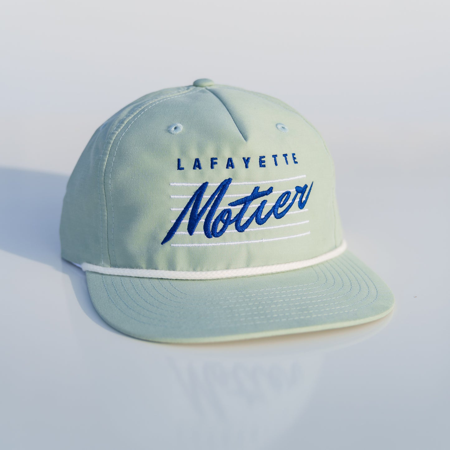 Retro Lafayette Roped Snapback (Seafoam)