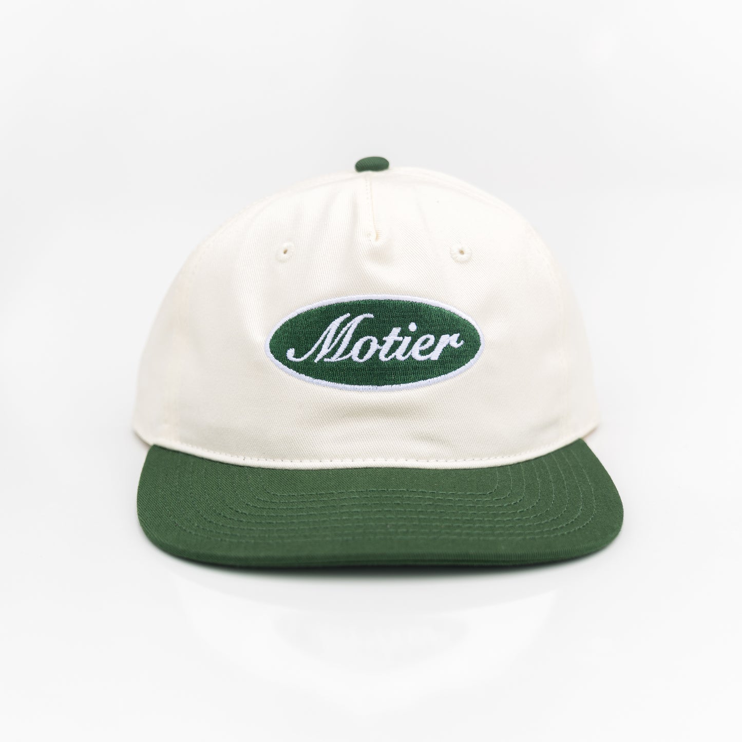 The Old School Shop Snapback (Cream/Pine)