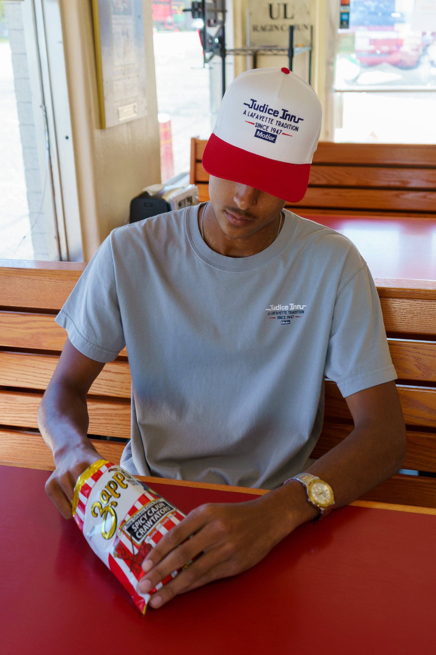 The Judice Retro Snapback (Red/White)