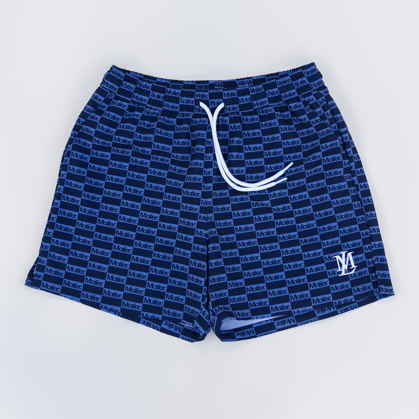 The STC Lineage Boardshorts (Navy Checkered)