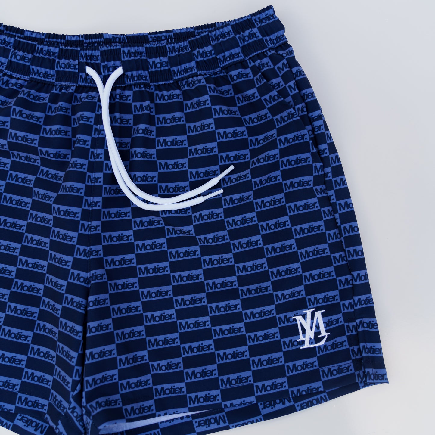 The STC Lineage Boardshorts (Navy Checkered)