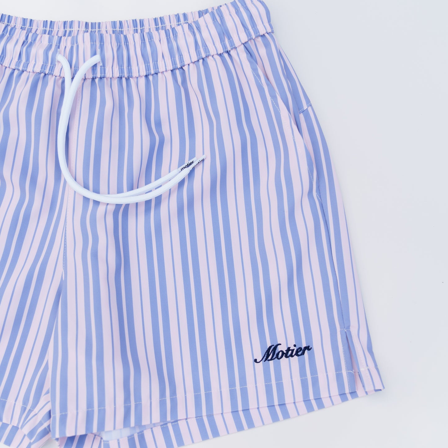 The Striped Lineage Boardshorts (Oxford/Sky Blue)