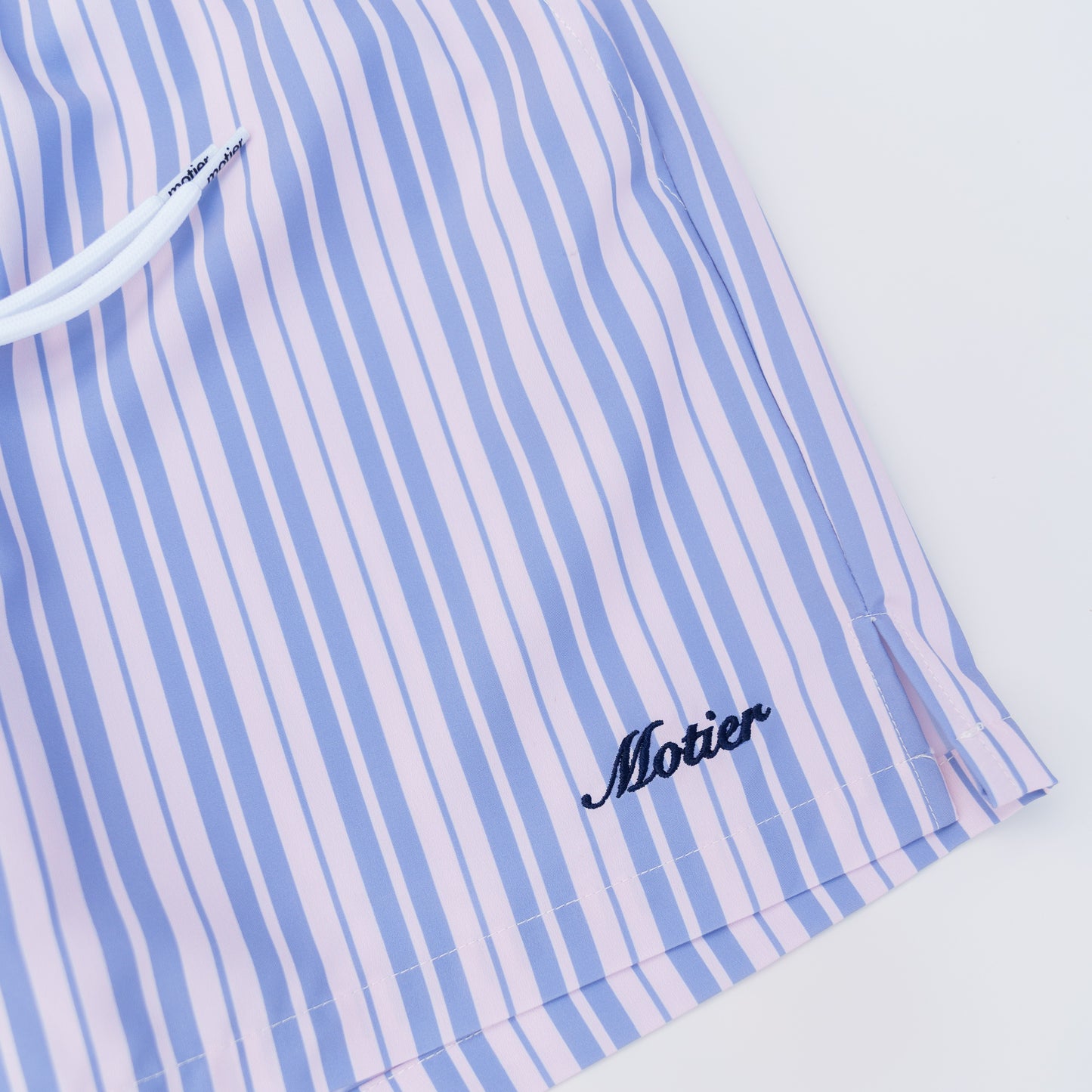 The Striped Lineage Boardshorts (Oxford/Sky Blue)