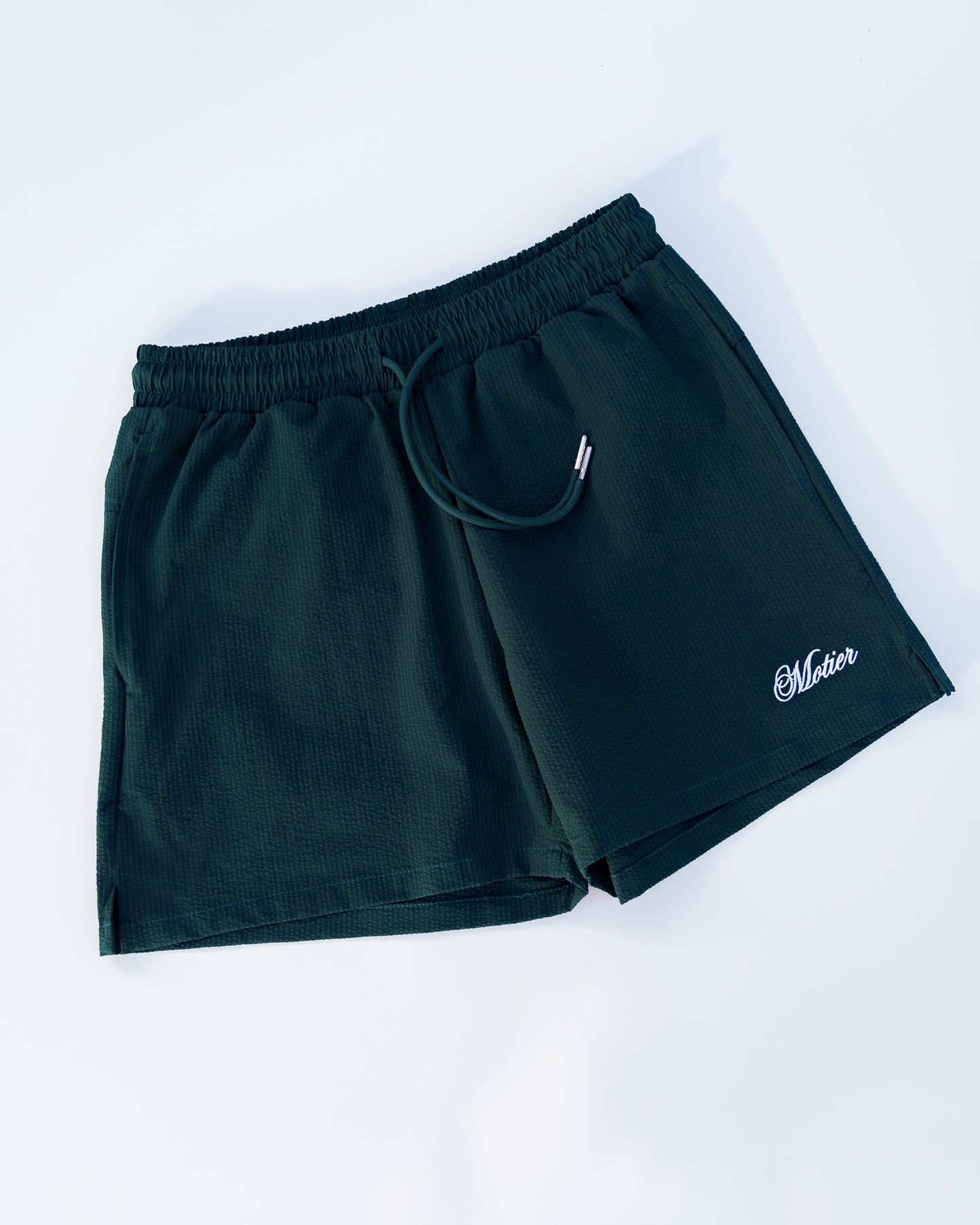 The Winston Seersucker Shorts (Pine)