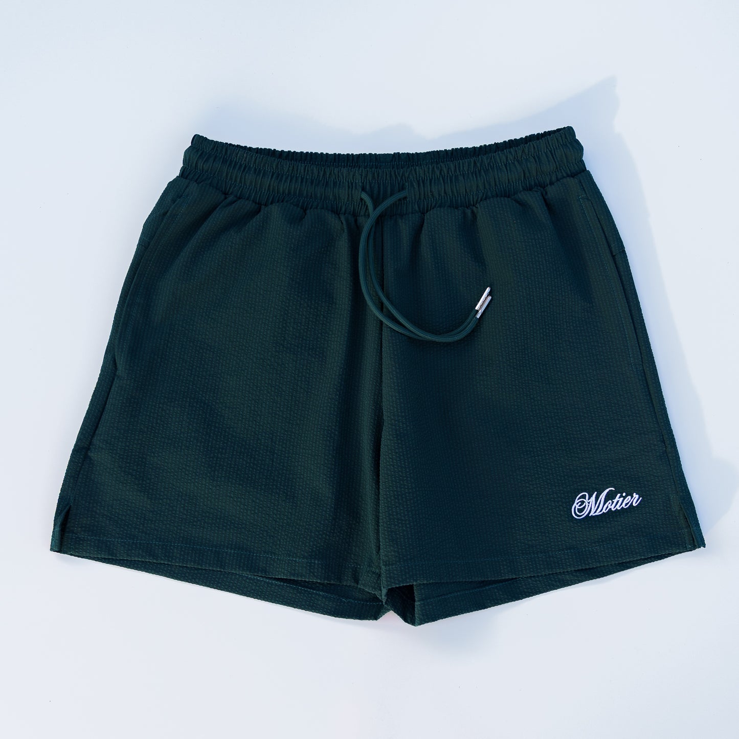 The Winston Seersucker Shorts (Pine)