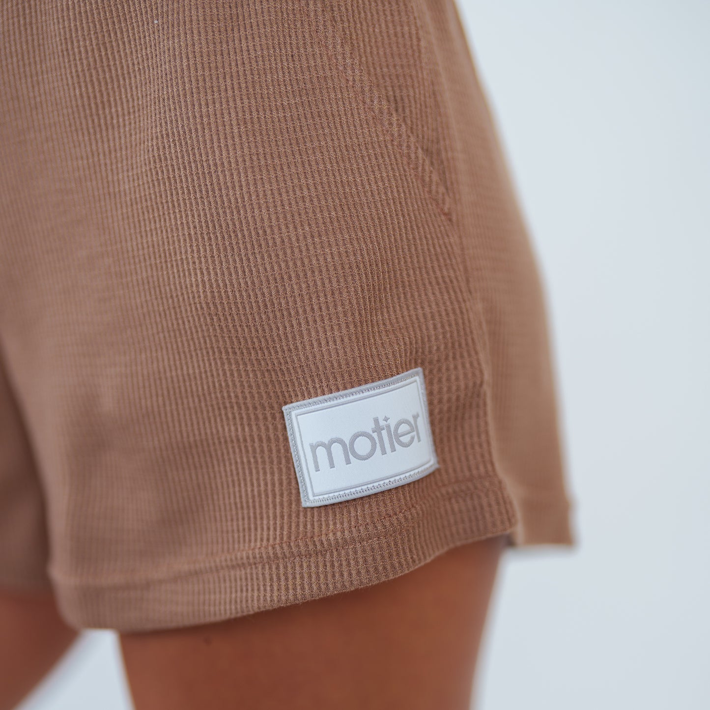 The Staple Waffle Cover Up Set (Light Brown)