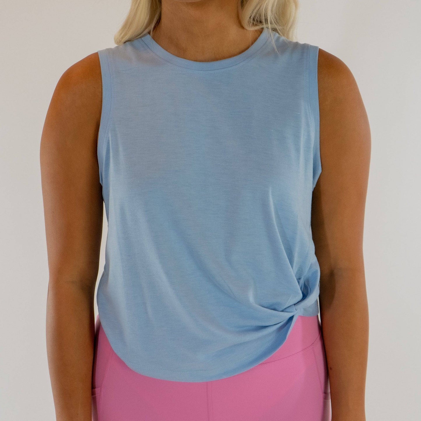 Flowy Active Top (Lt. Blue)
