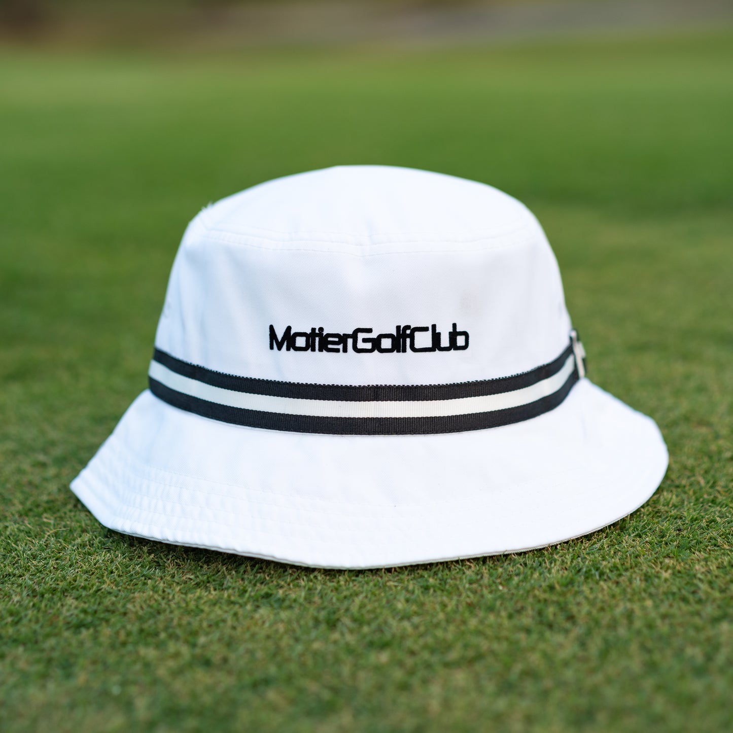 The Apex Bucket Hat (White/Black)