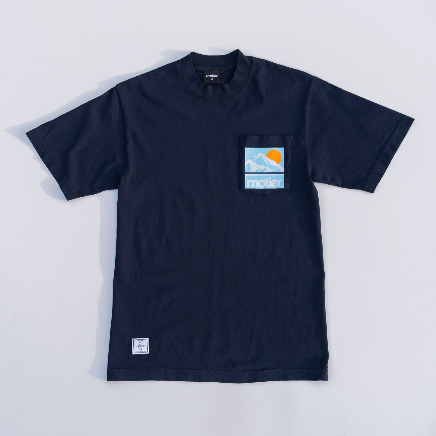 The Expedition Luxe S/S Pocket Tee (Navy) - Motier Lafayette