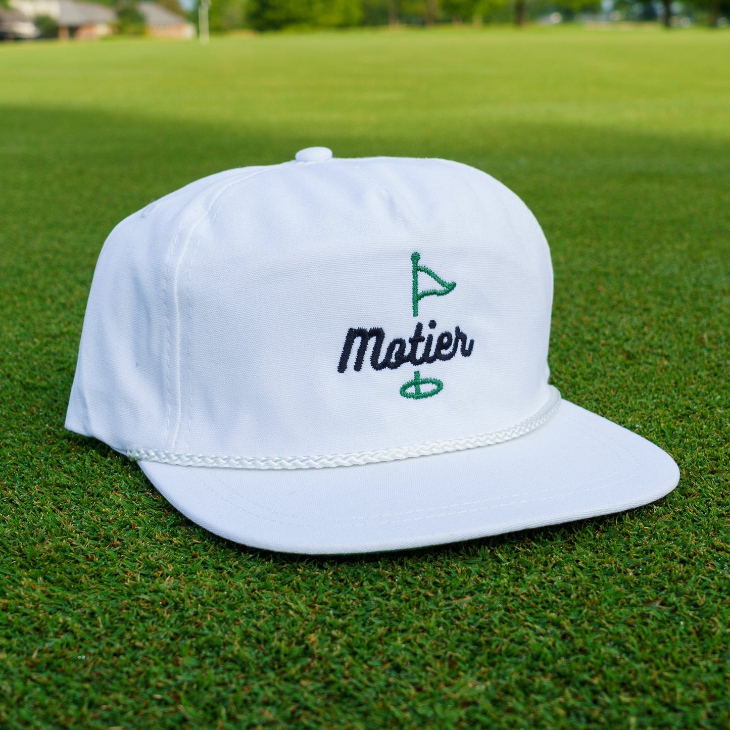 The Pin Roped Snapback (White)