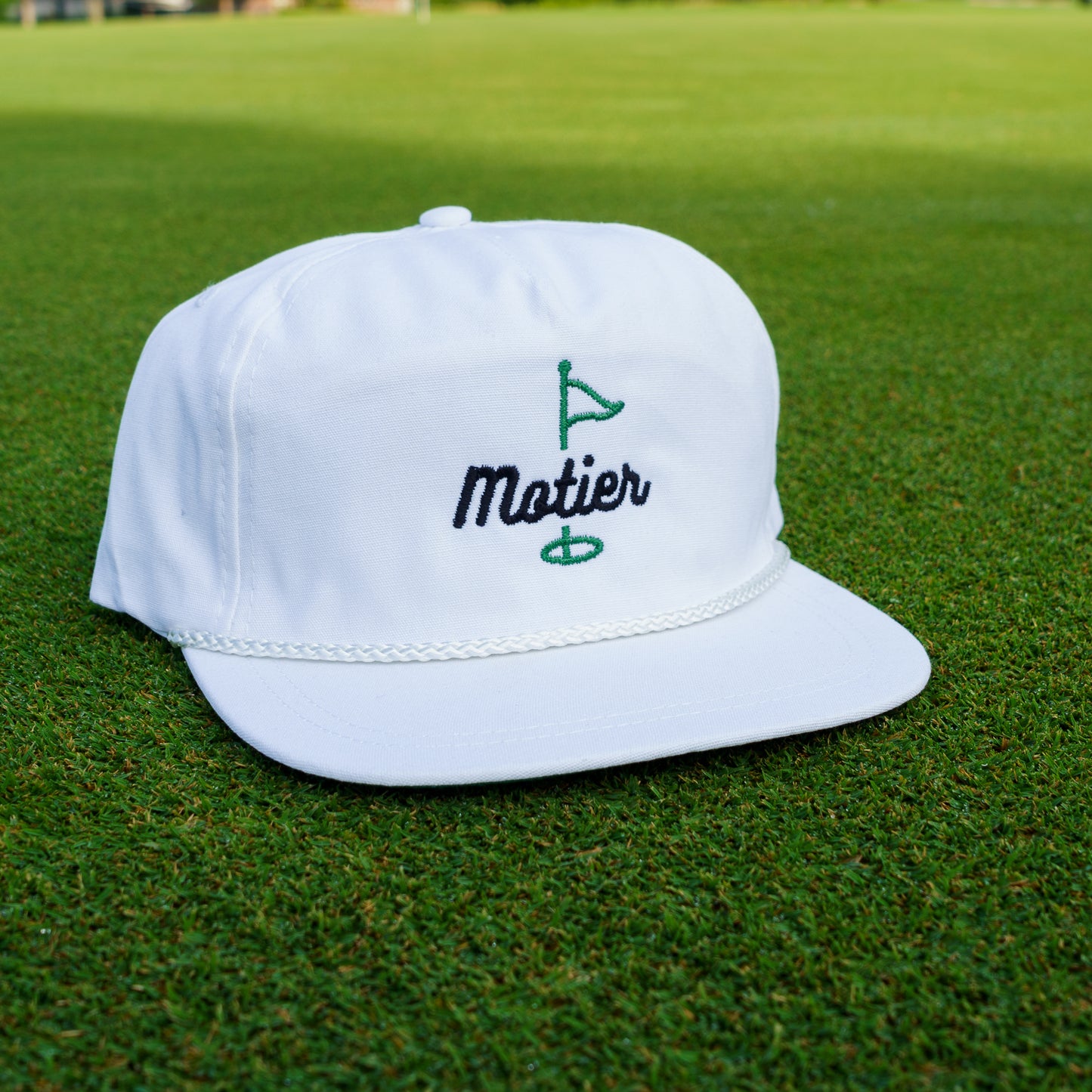 The Pin Roped Snapback (White)