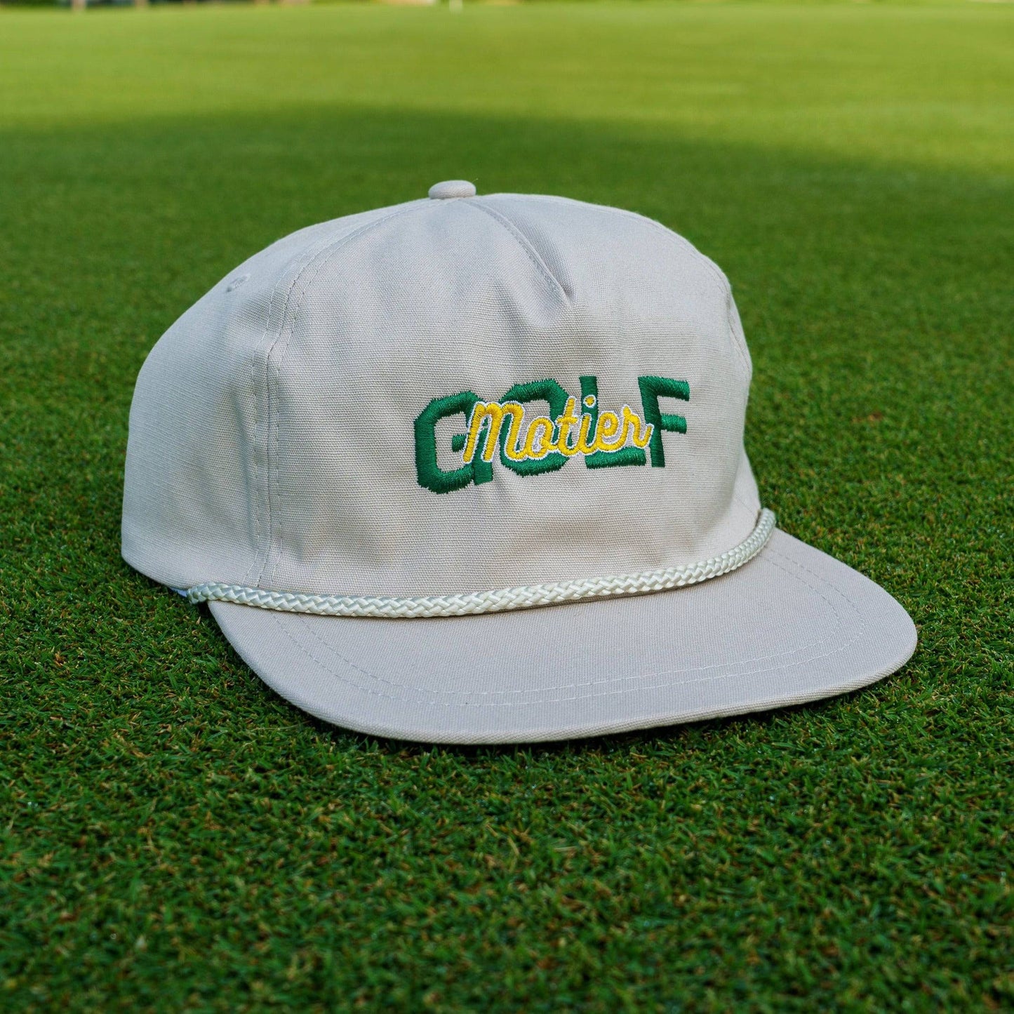 The Motier Golf Roped Snapback (Tan)