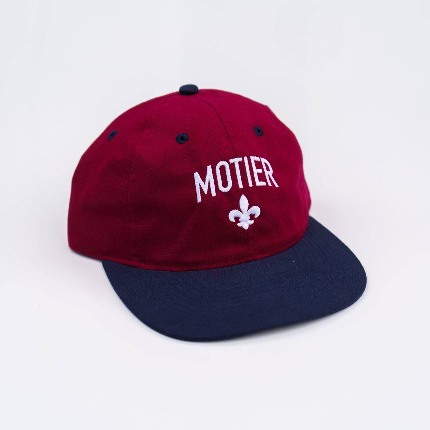 Fleur De Lis Strapback (Maroon/Navy)