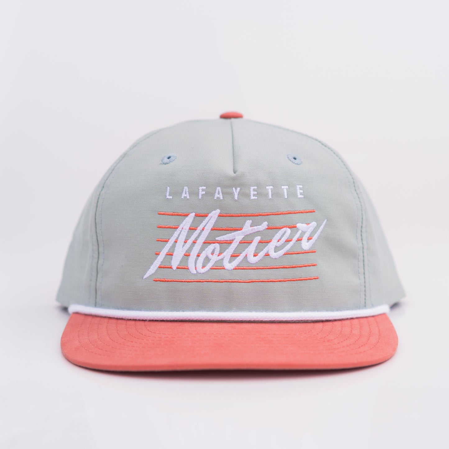 Retro Lafayette Roped Snapback (Sage/Peach) - Motier Lafayette
