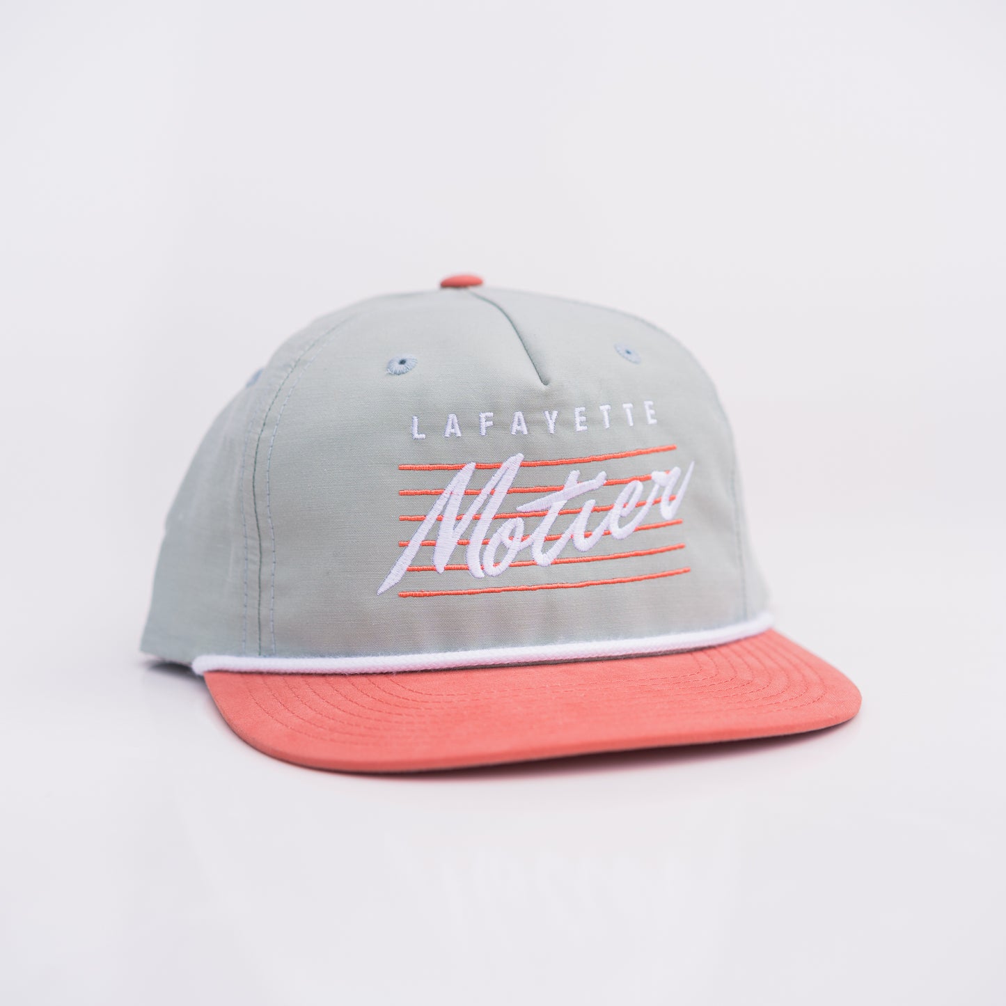 Retro Lafayette Roped Snapback (Sage/Peach) - Motier Lafayette