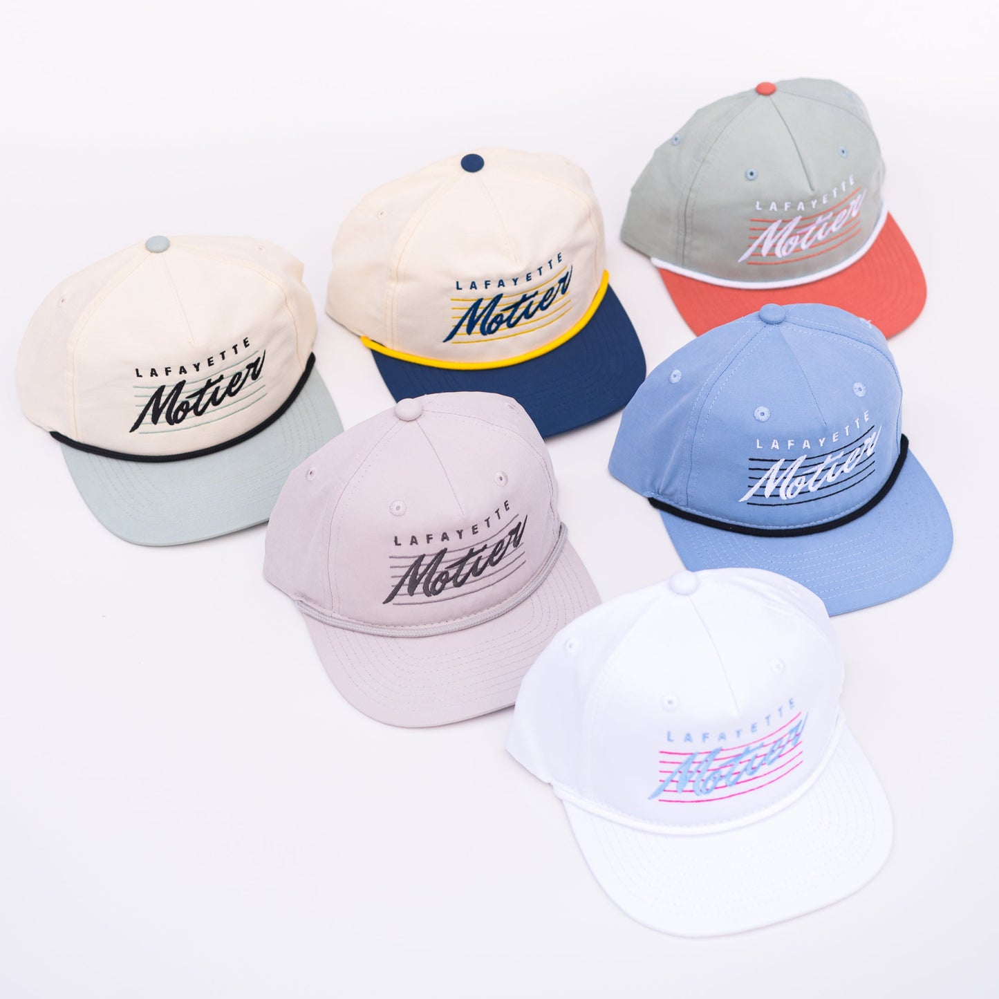 Retro Lafayette Roped Snapback (Navy/Gold) - Motier Lafayette