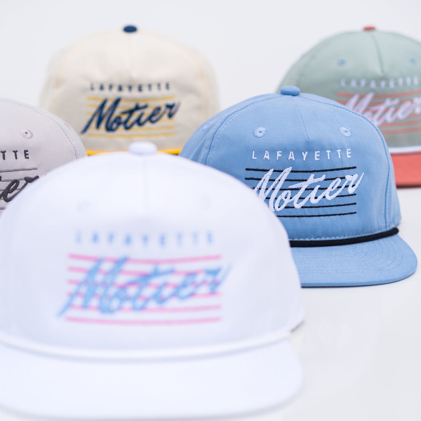 Retro Lafayette Roped Snapback (Glacier Lake) - Motier Lafayette