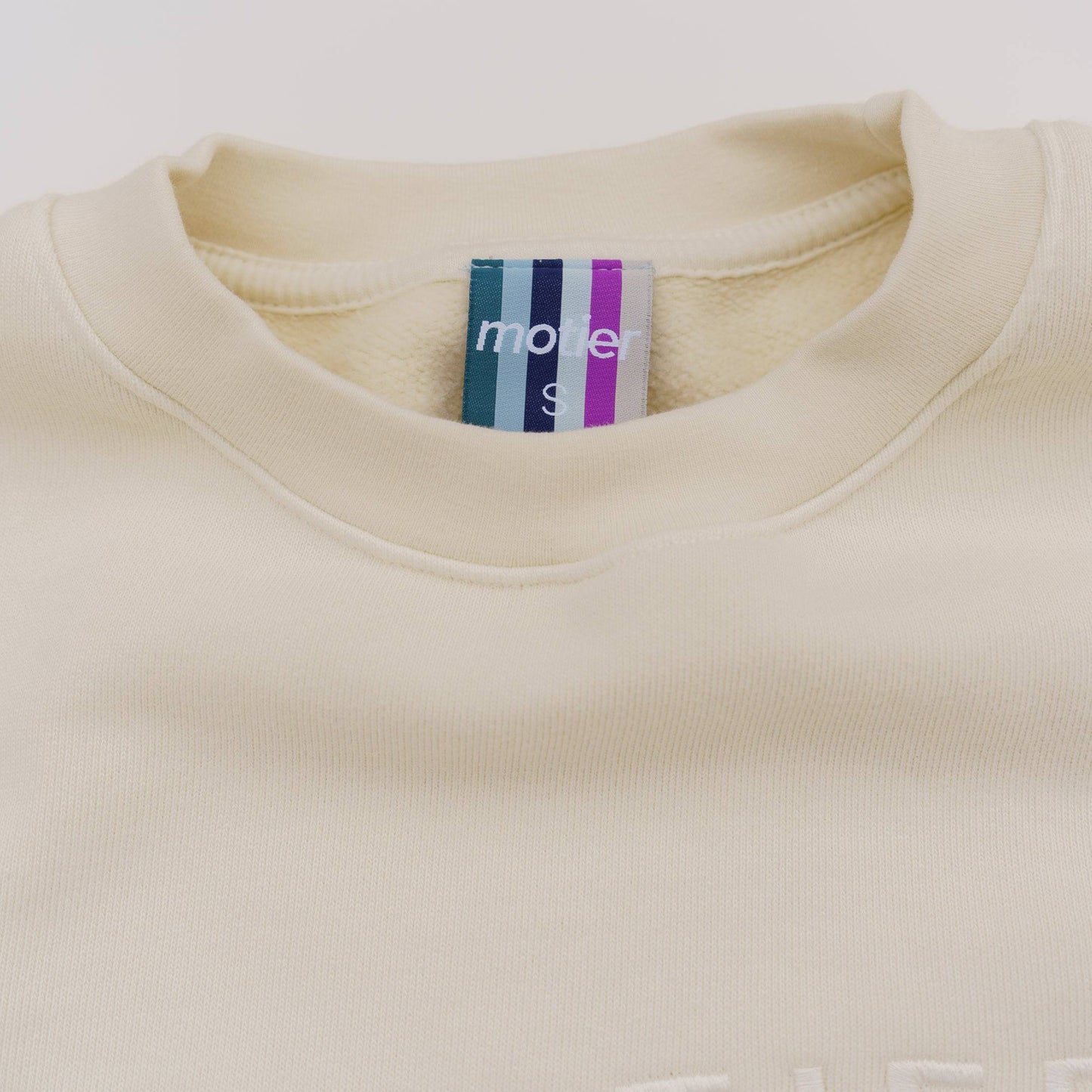 The Motier Astroid Embroidery Luxe Crewneck (Lily White)