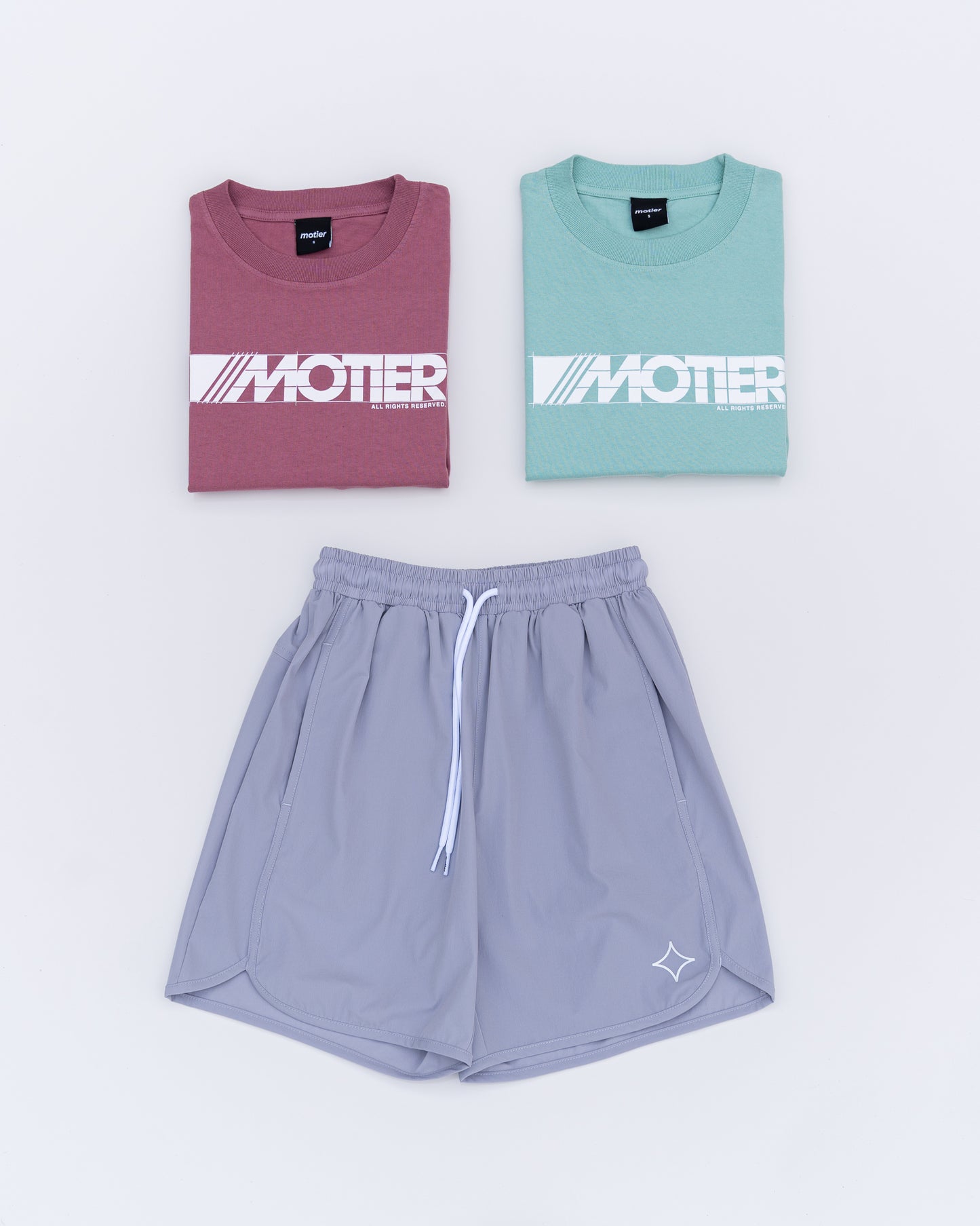 Refined Active Shorts (Lilac Grey)