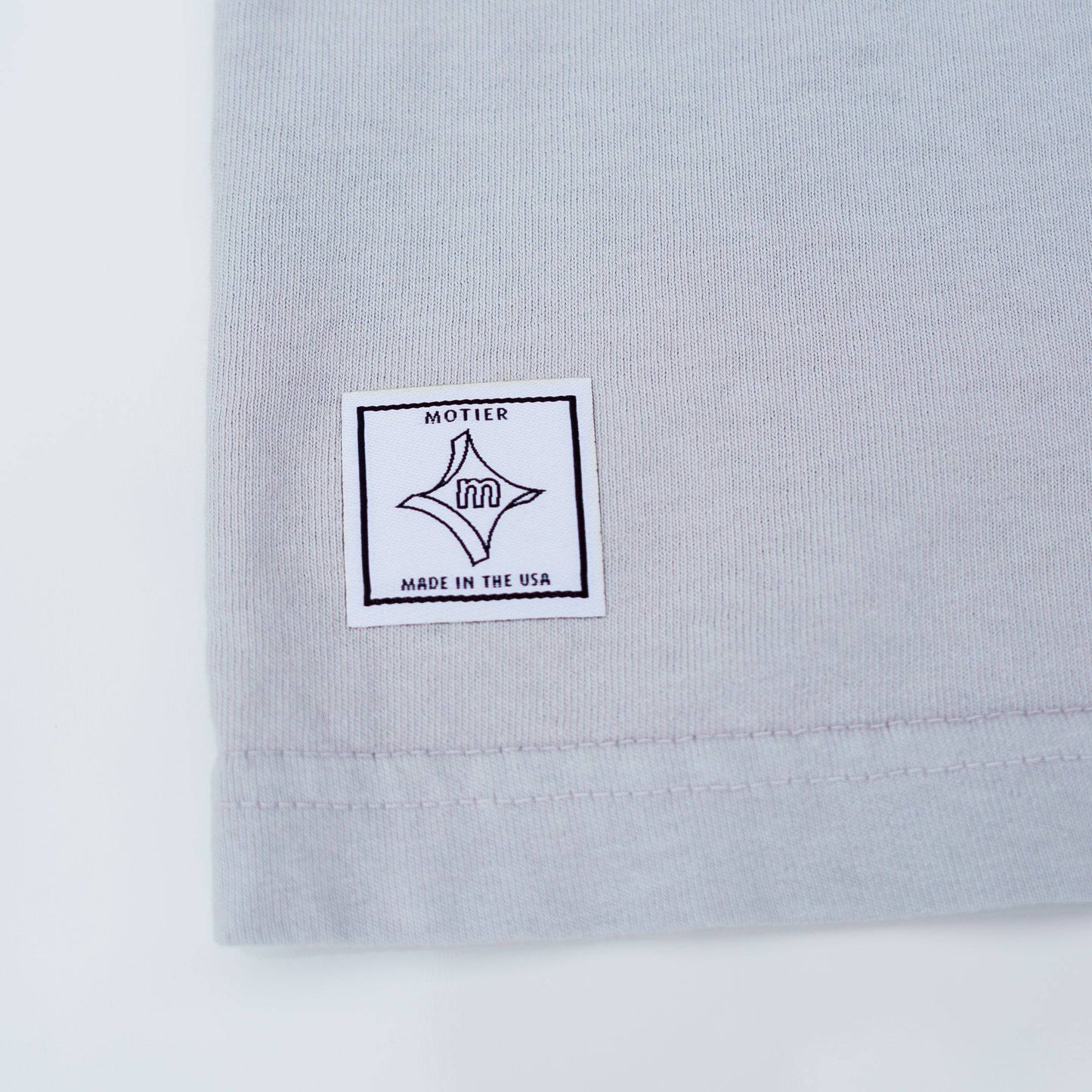The Pinstripe University Luxe Tee (Lt. Grey)