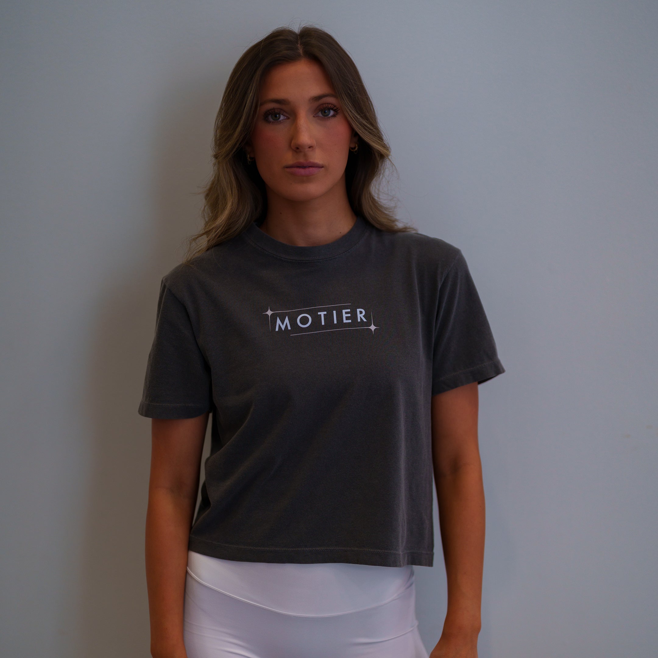 The Matrix Crop Tee (Vintage Black)