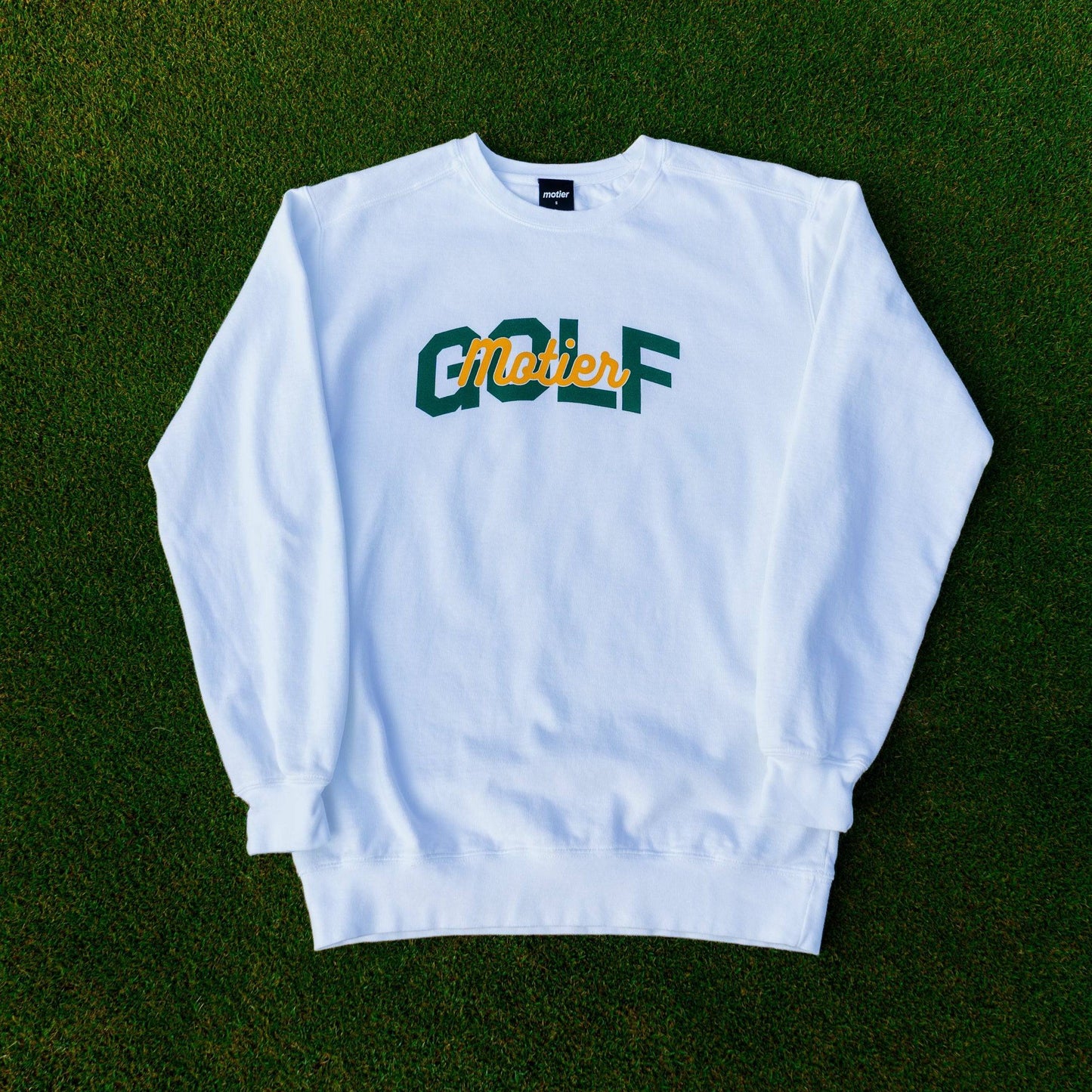 The Motier Golf Crewneck (White)