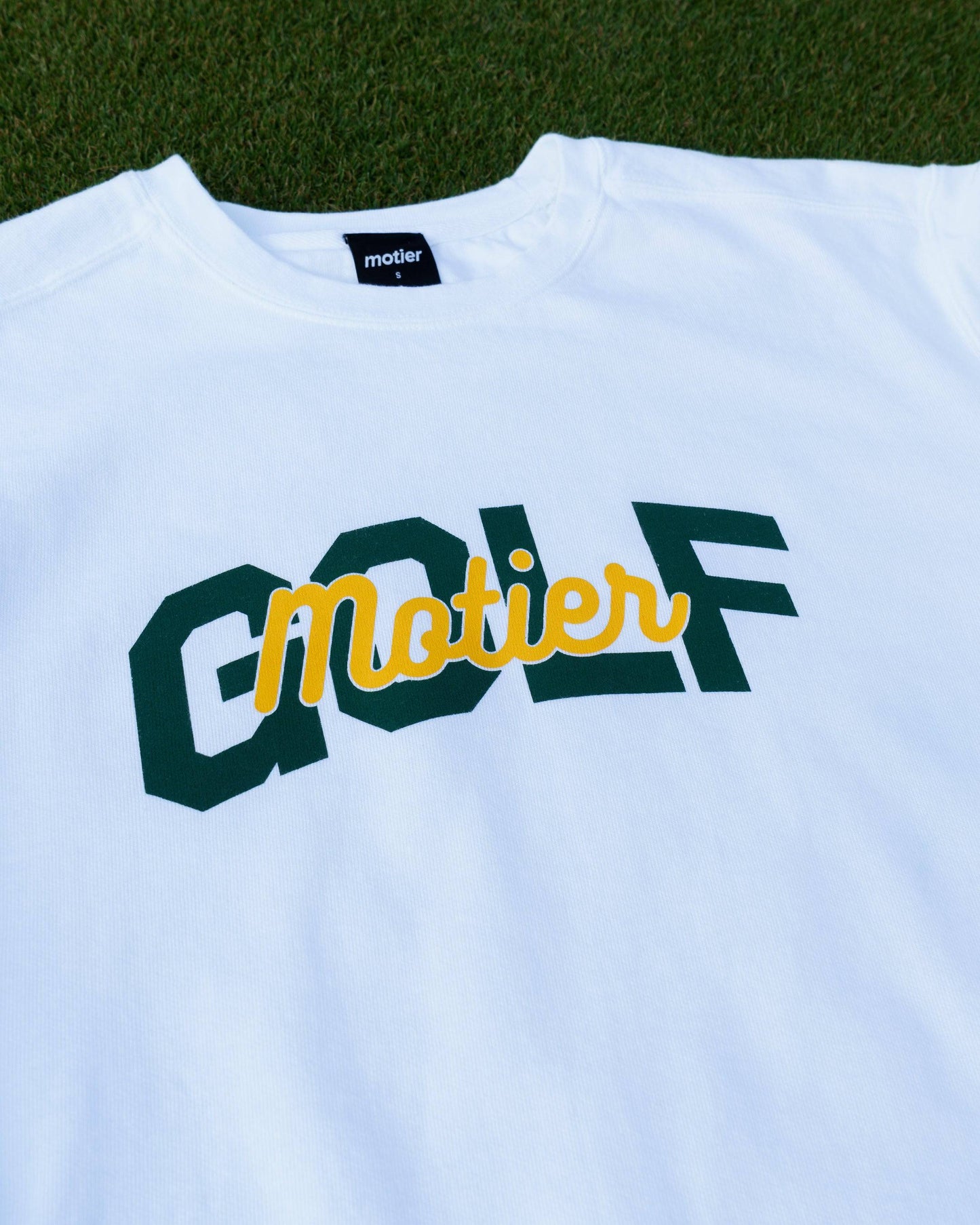 The Motier Golf Crewneck (White)