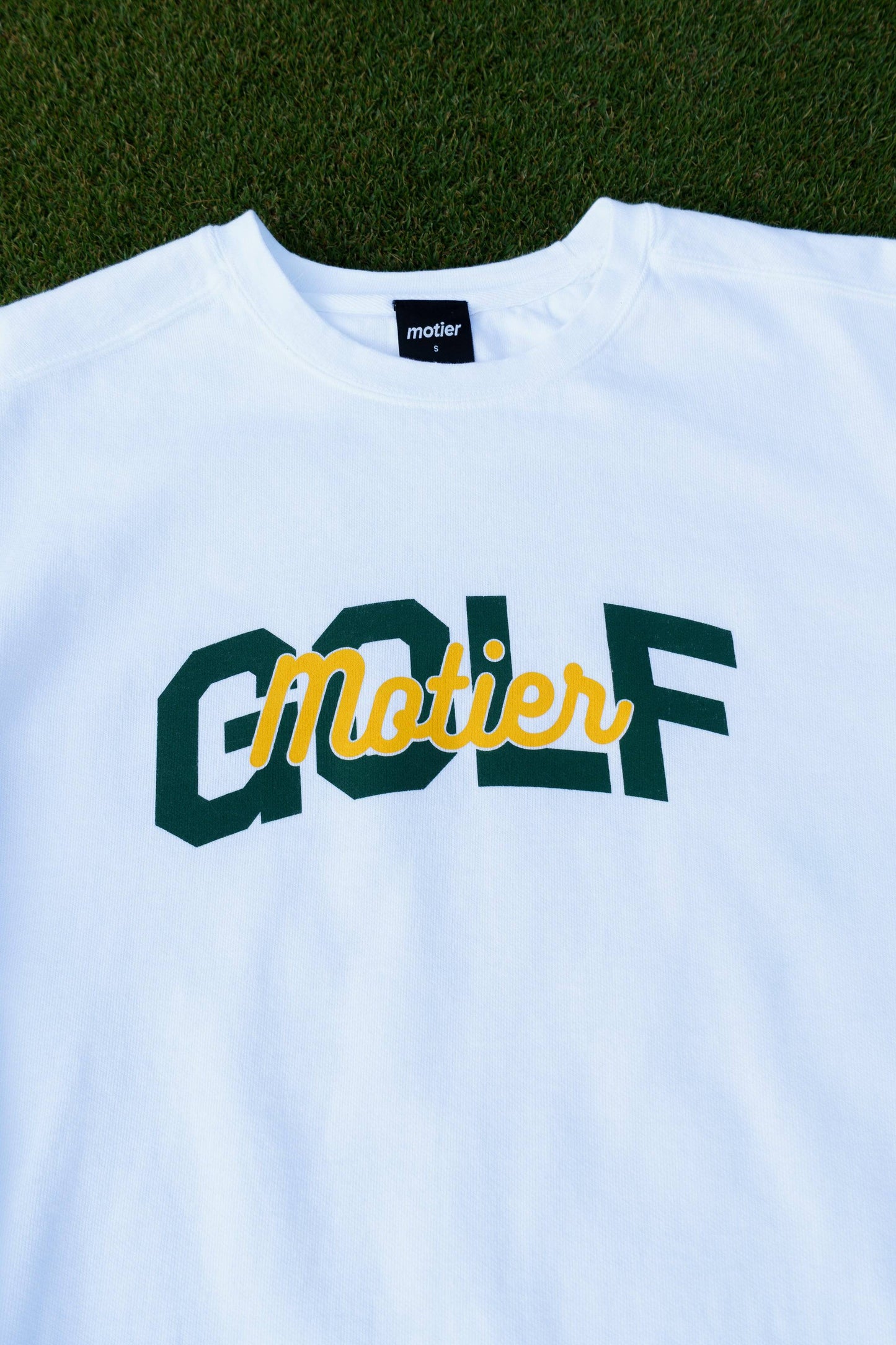 The Motier Golf Crewneck (White)