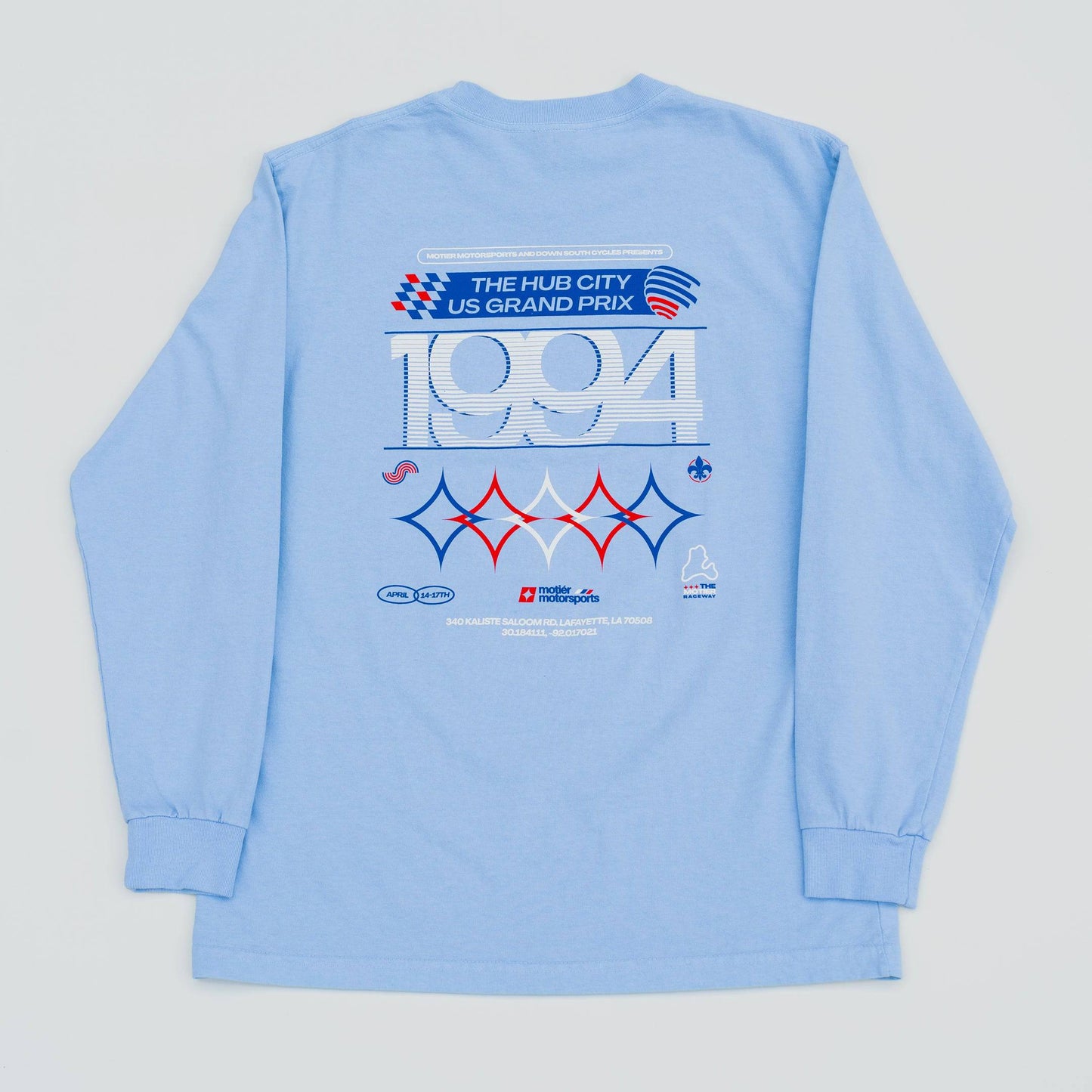 The Motier Raceway L/S Luxe Tee (Baby Blue)