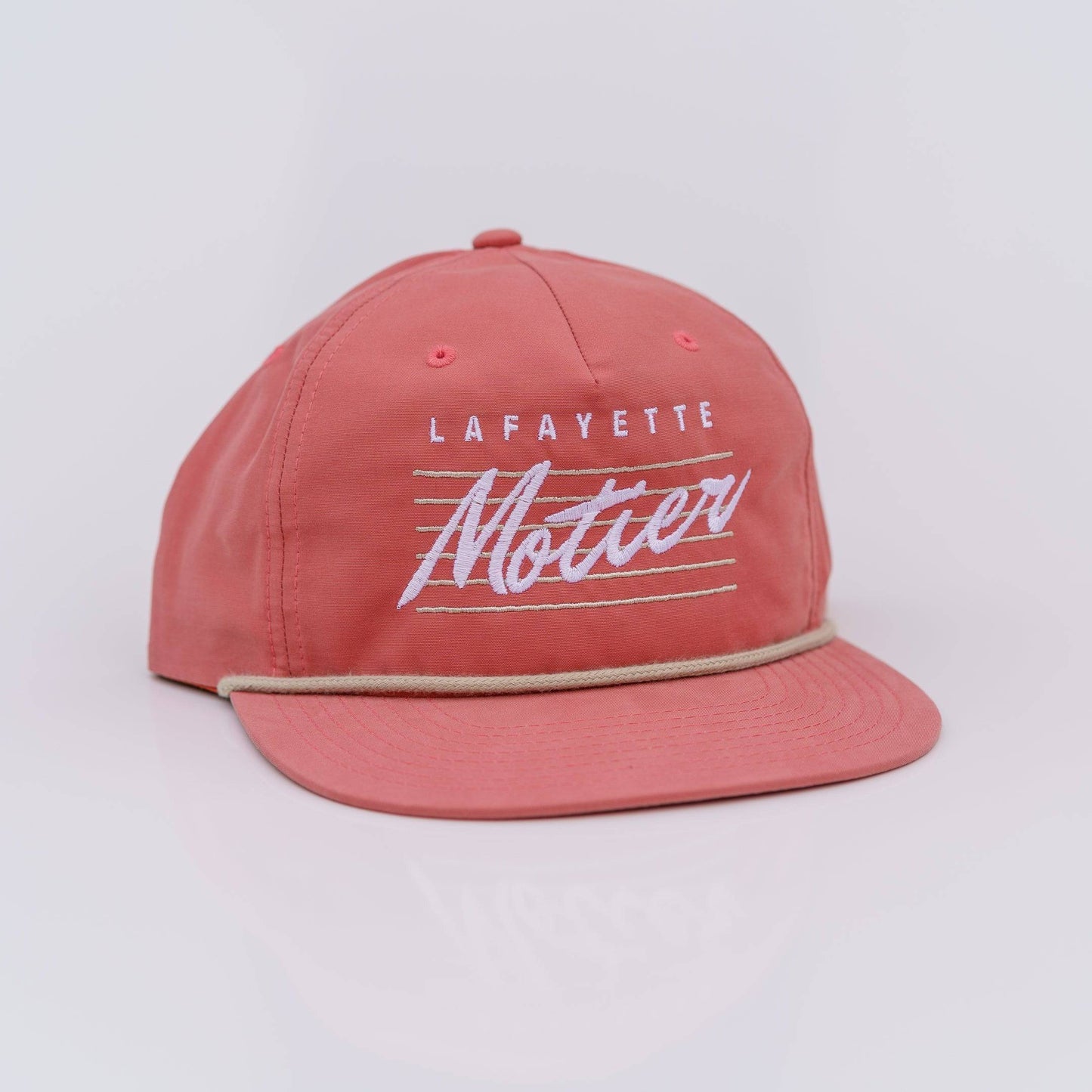 Retro Lafayette Roped Snapback (Salmon/Tan)