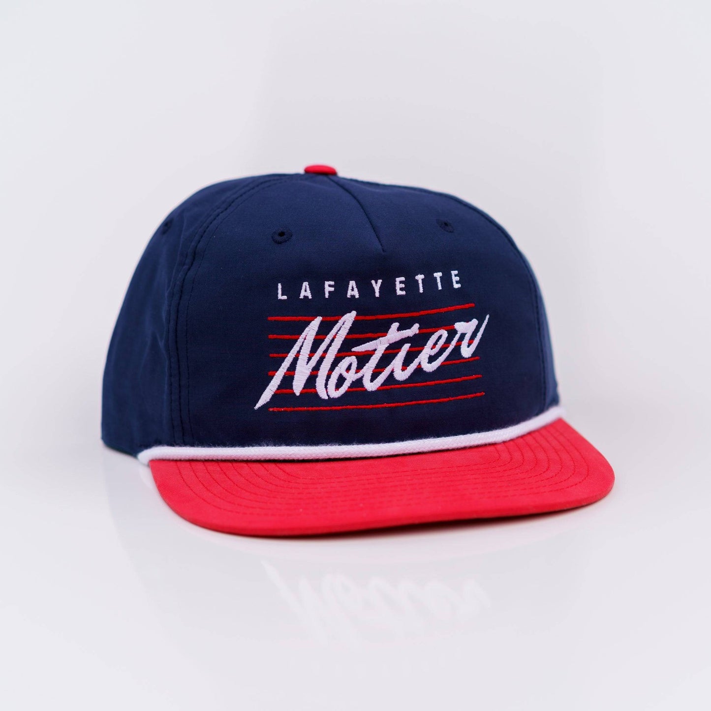Retro Lafayette Roped Snapback (Navy/Red/White)