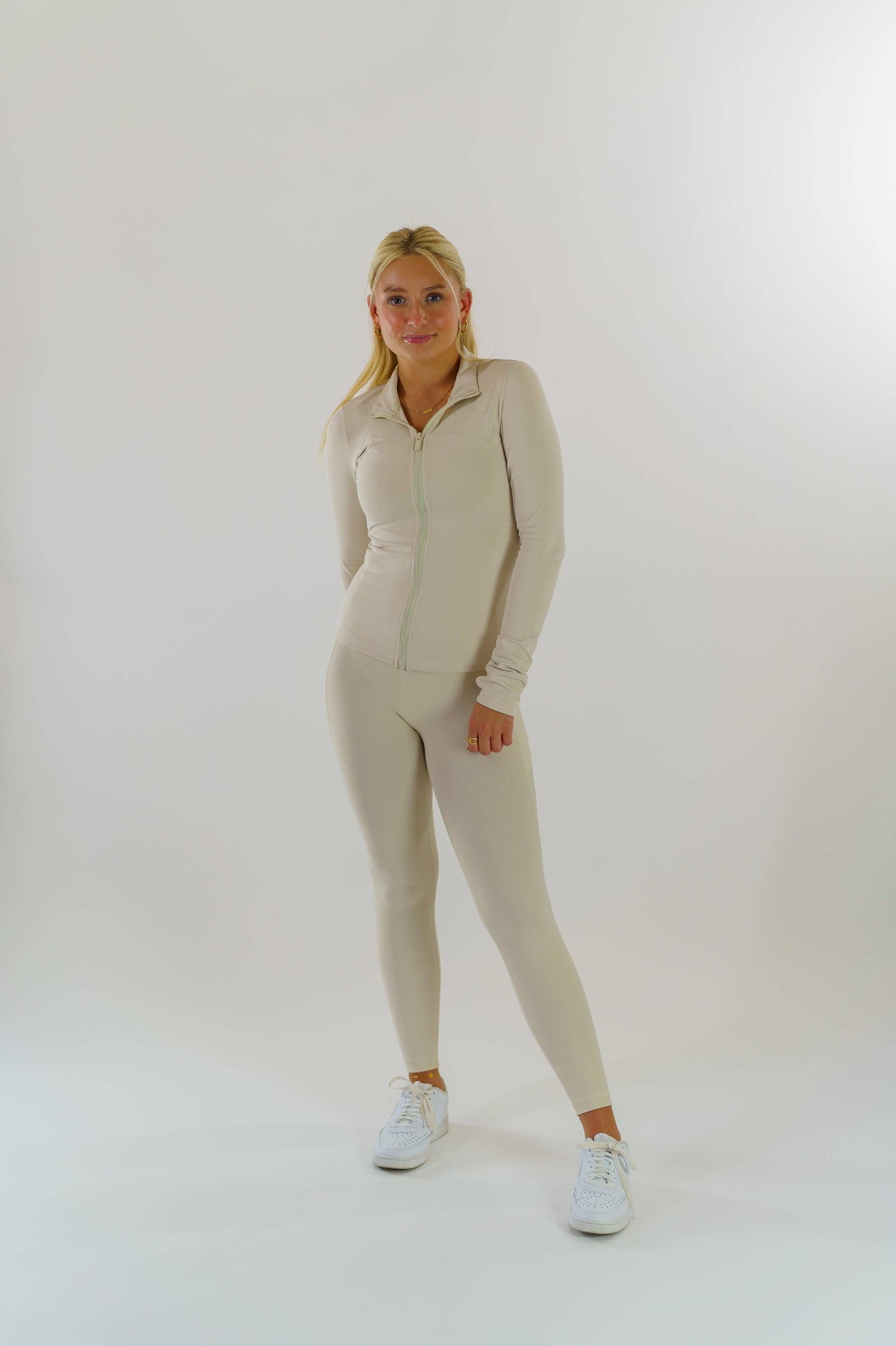Nyx Active Full Zip Jacket (Ivory)