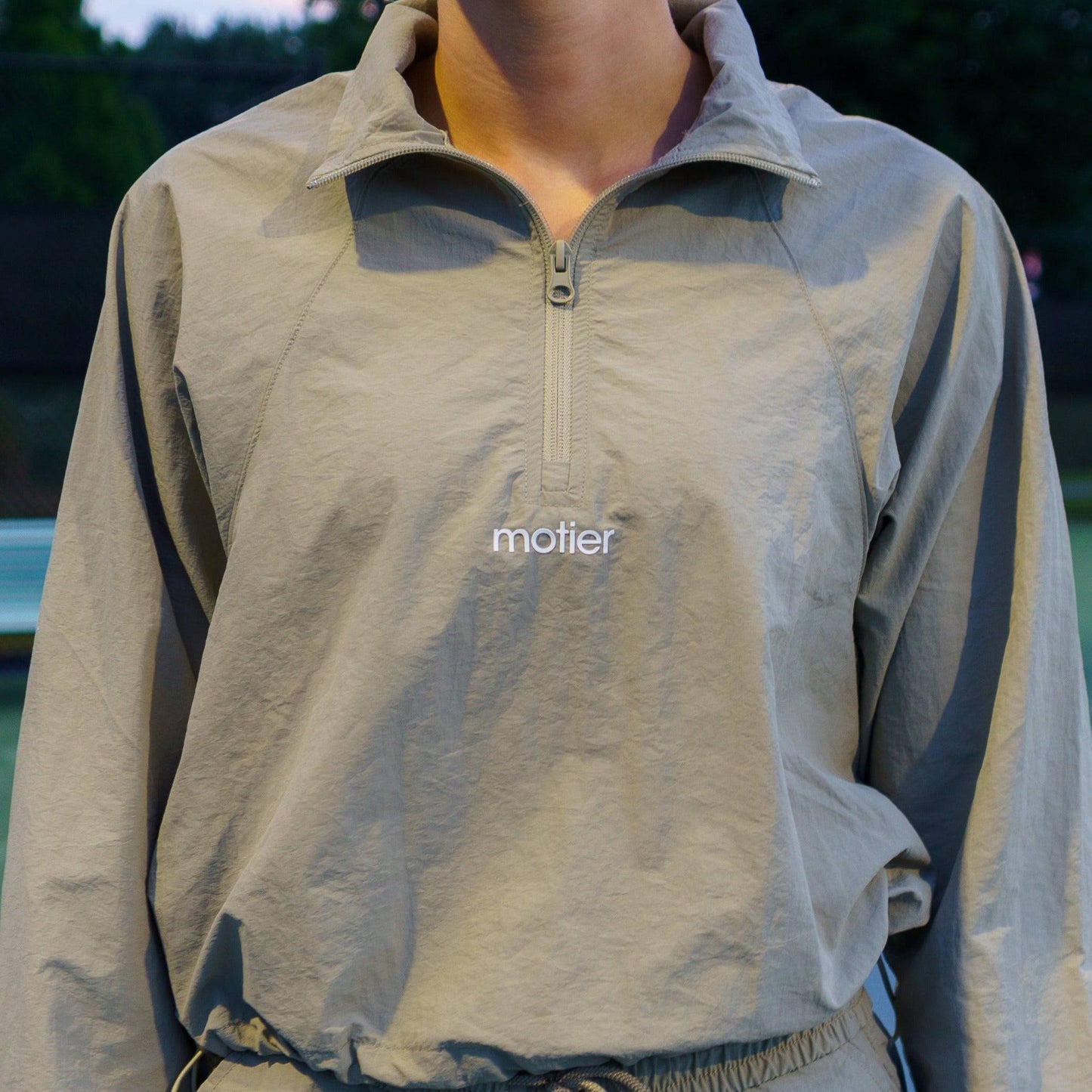 Nyx Wrinkle Nylon Half Zip (Lt. Sage)