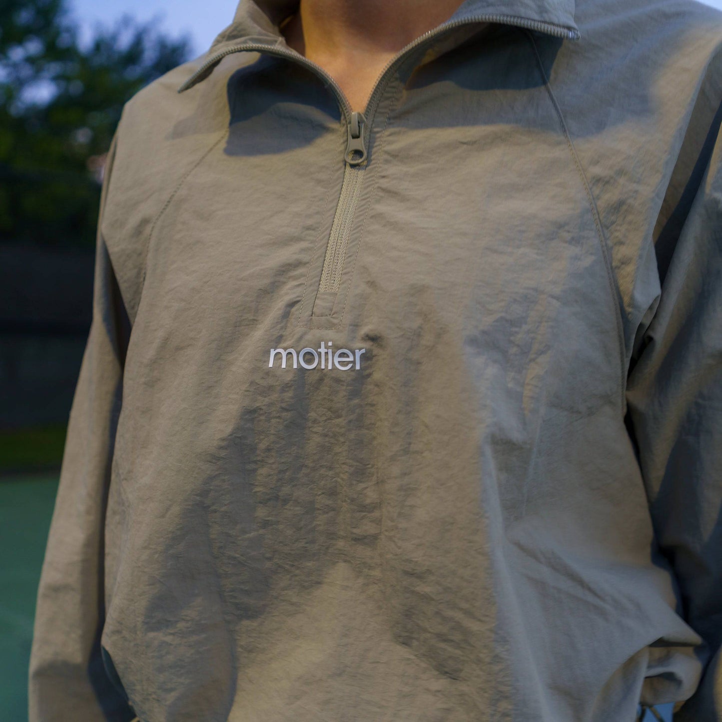 Nyx Wrinkle Nylon Half Zip (Lt. Sage)