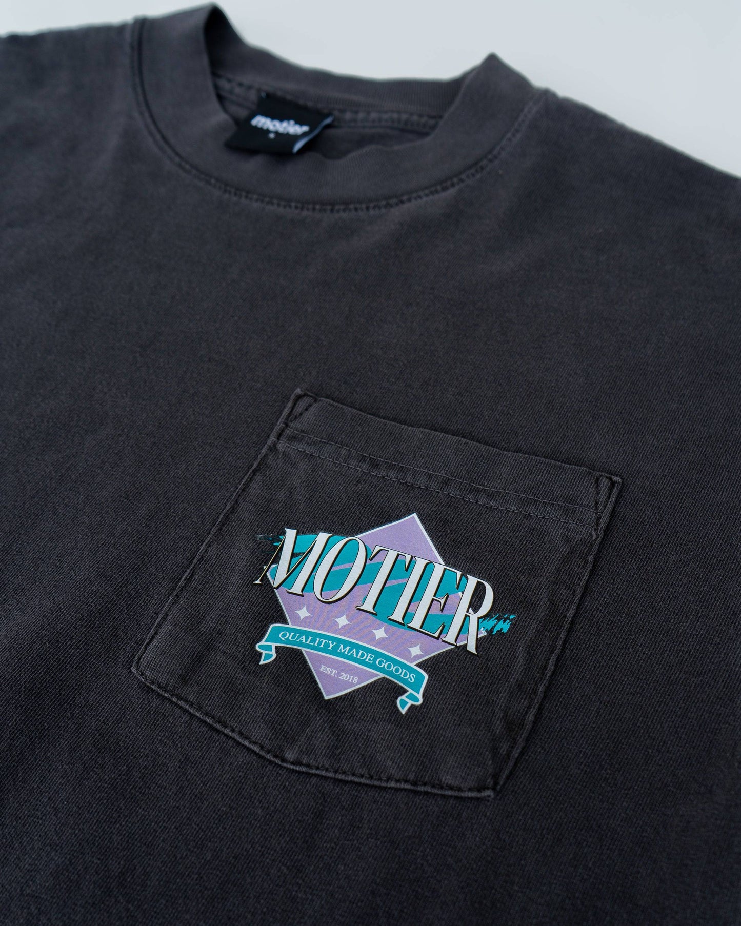 Retro-ology Luxe S/S Pocket Tee (Asphalt)