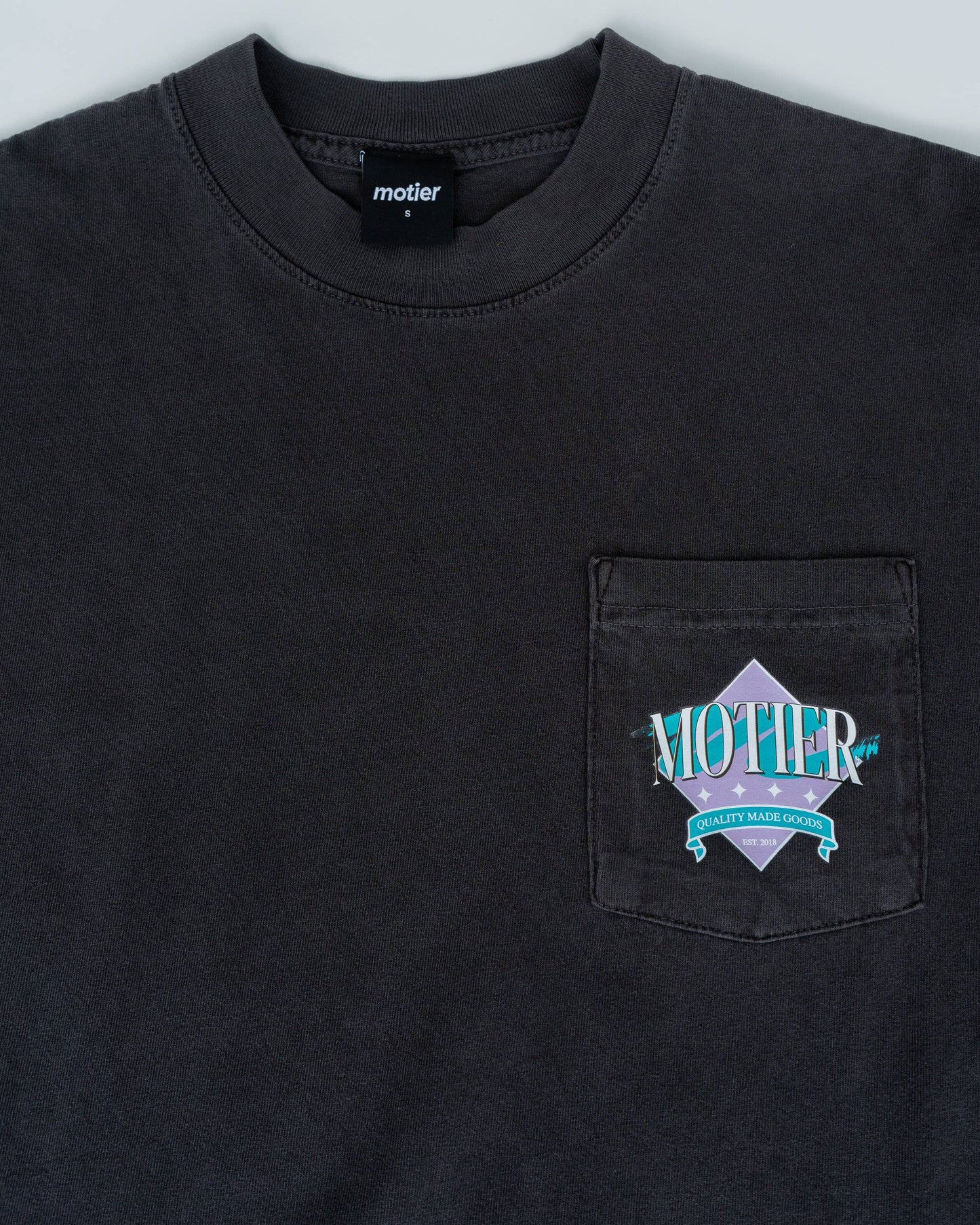 Retro-ology Luxe S/S Pocket Tee (Asphalt)