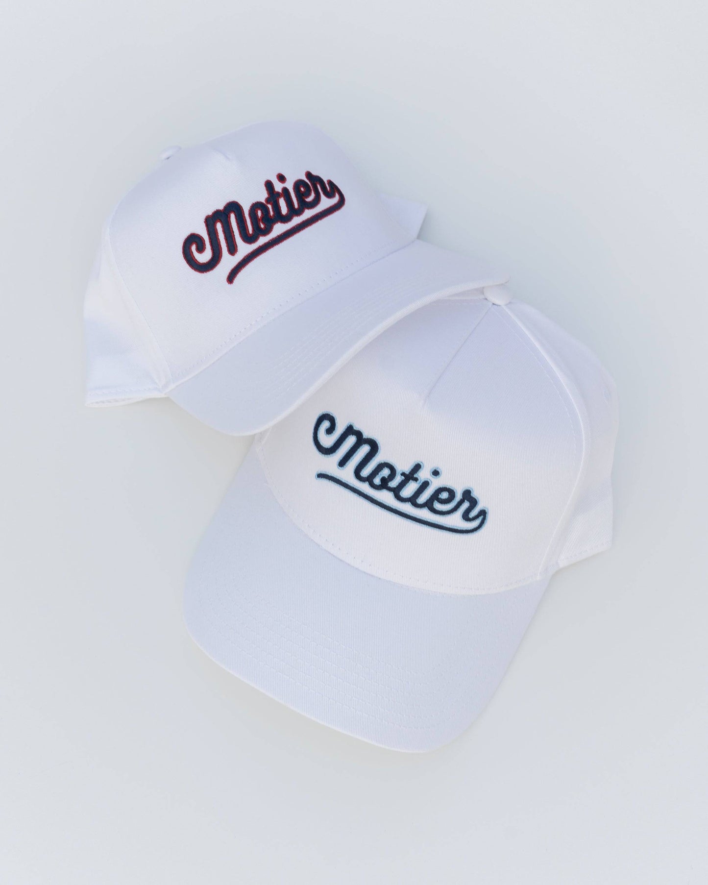 The Summer Script Retro Snapback (White/Red/Navy)
