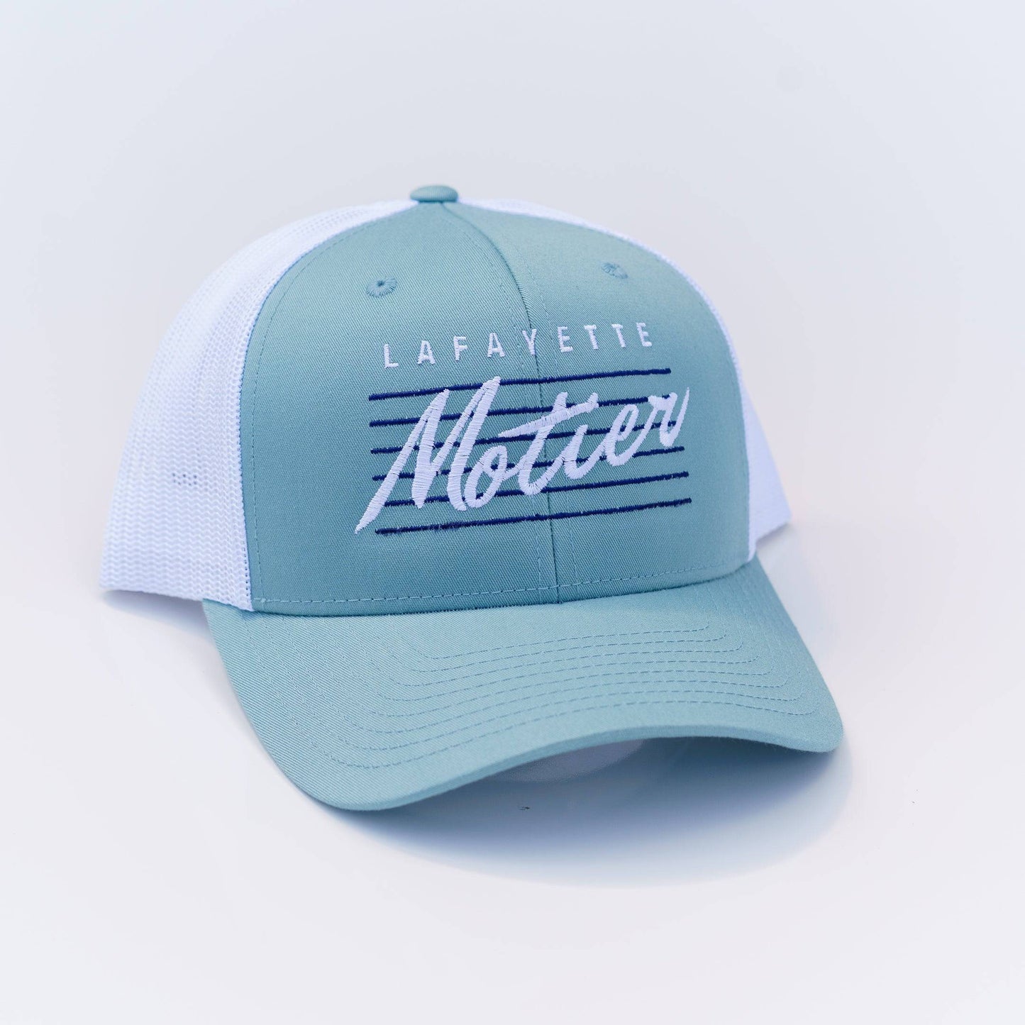 Retro Lafayette Meshback (Seafoam/White)