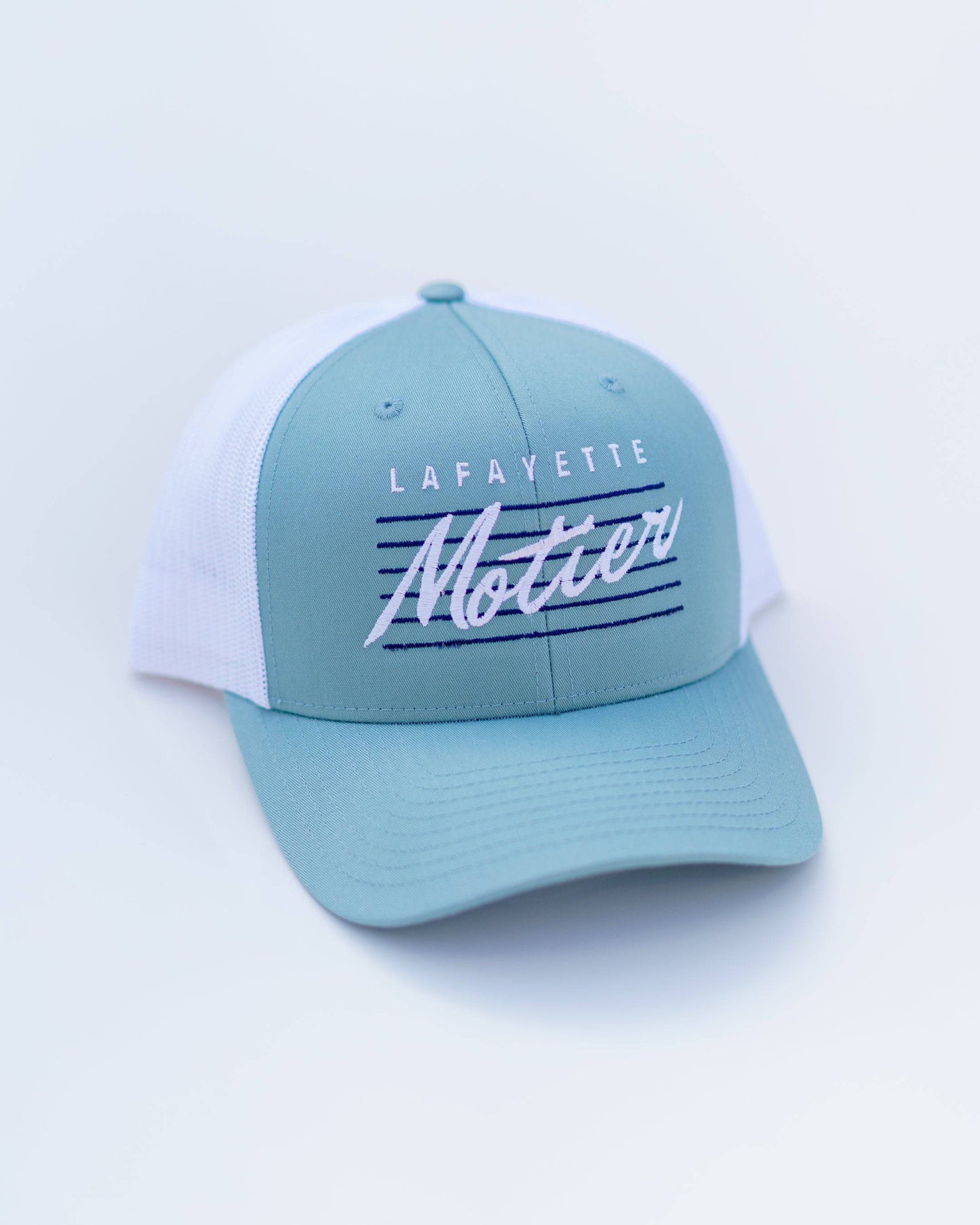 Retro Lafayette Meshback (Seafoam/White)