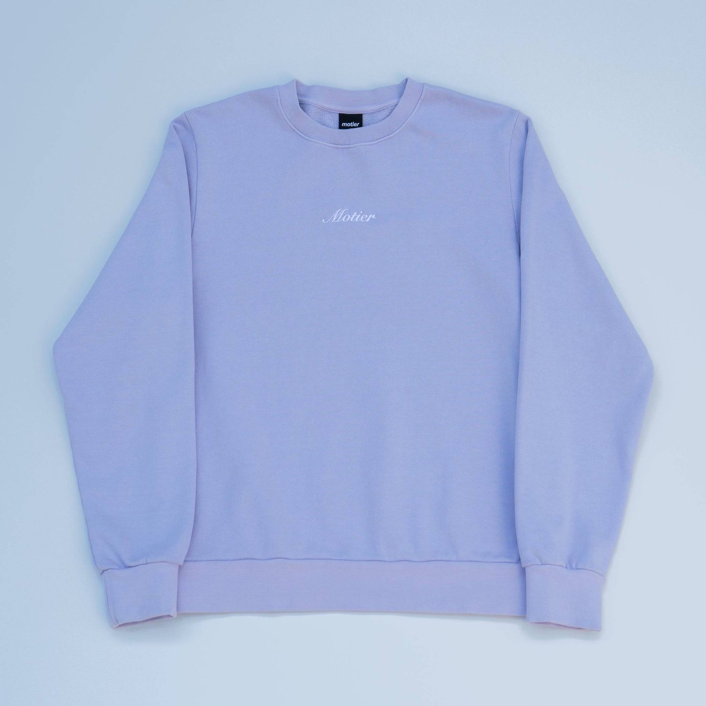 Motier Script Luxe Crewneck (Purple Heather)