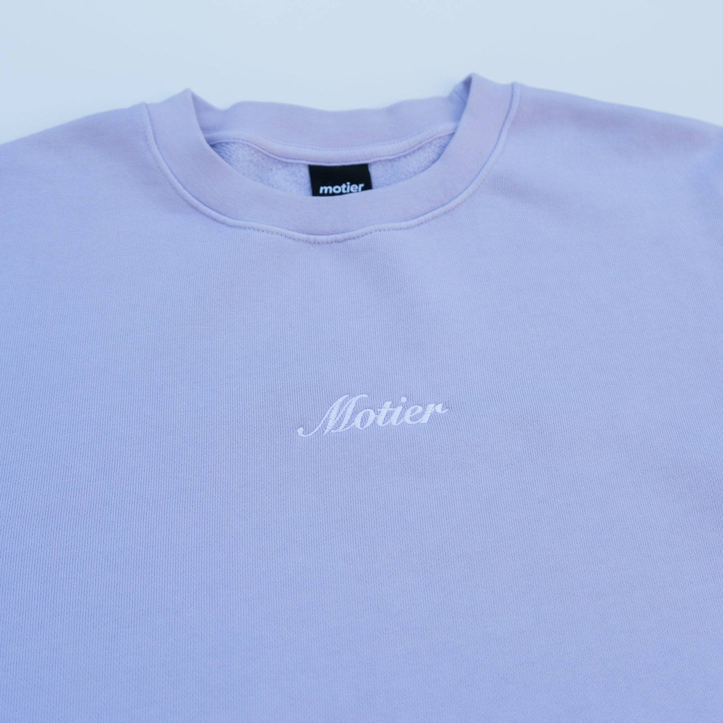 Motier Script Luxe Crewneck (Purple Heather)