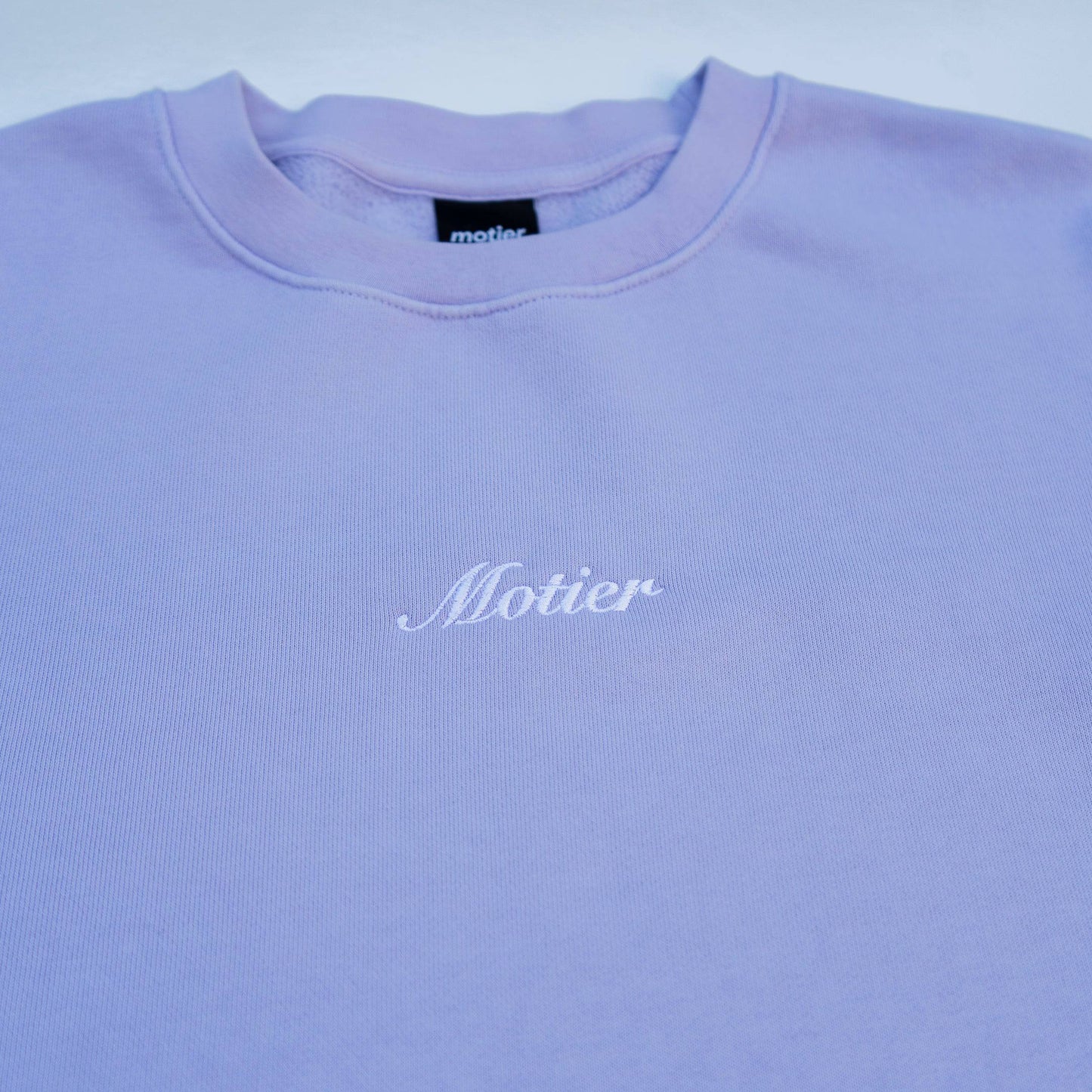Motier Script Luxe Crewneck (Purple Heather)