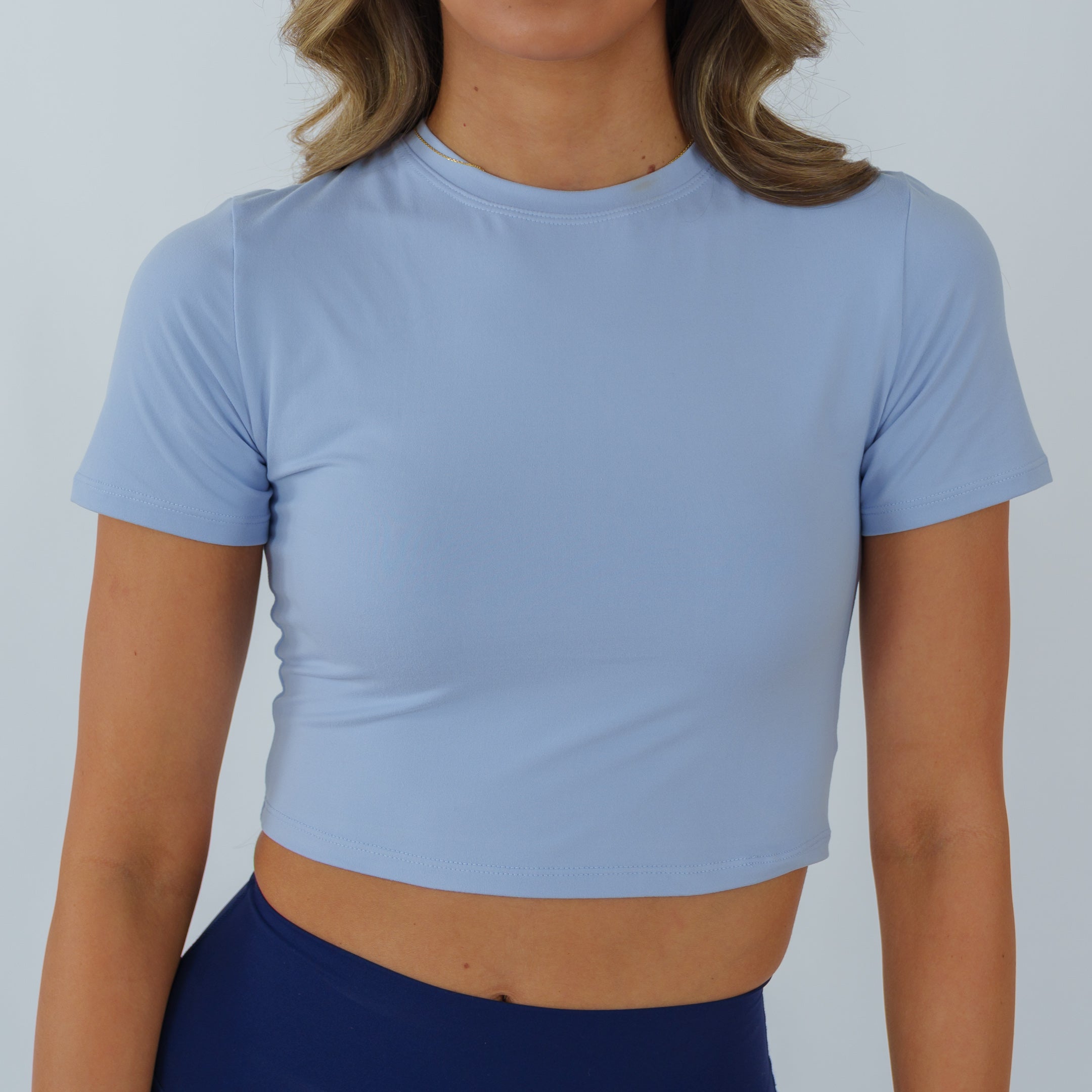 Soft Knit Jersey Baby Tee (Sky Blue)