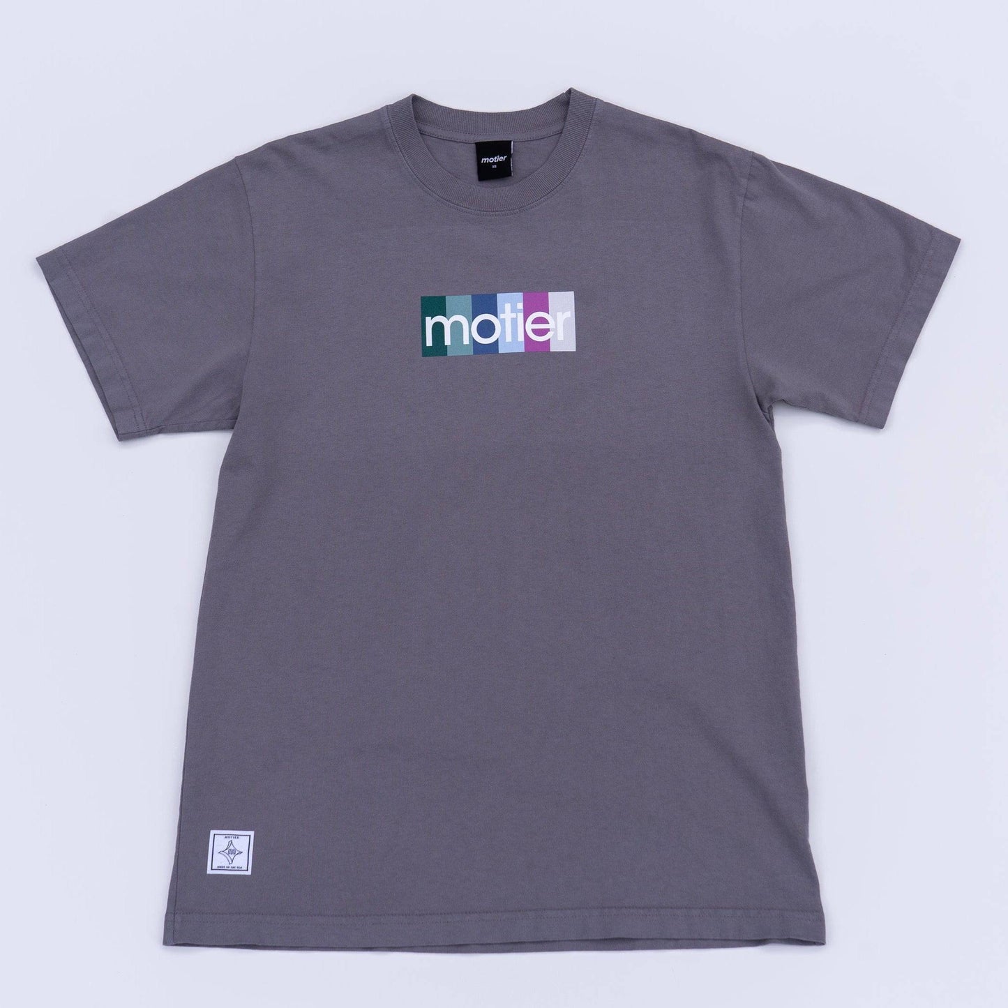 Motier Summer Palette Box Logo Luxe Tee (Night Grey)