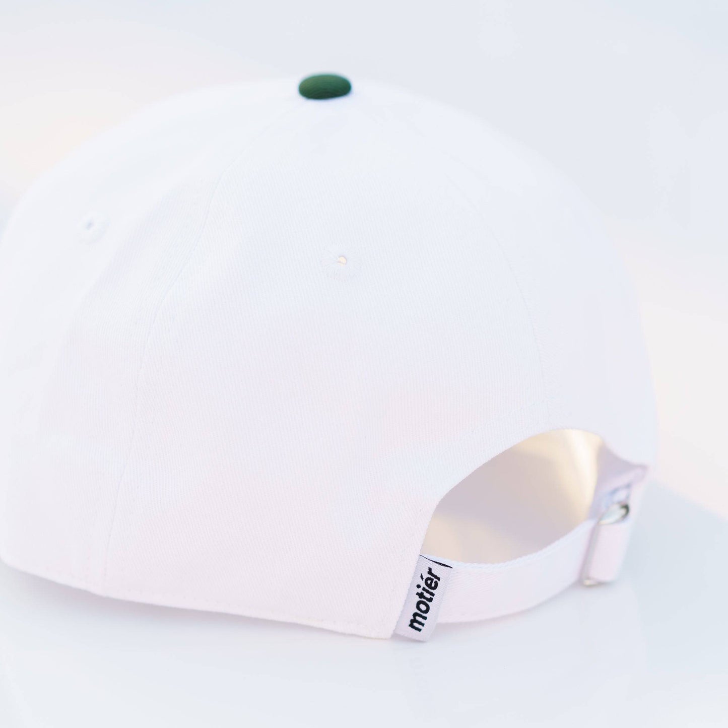 Two-Tone Script Strapback (White/Green)