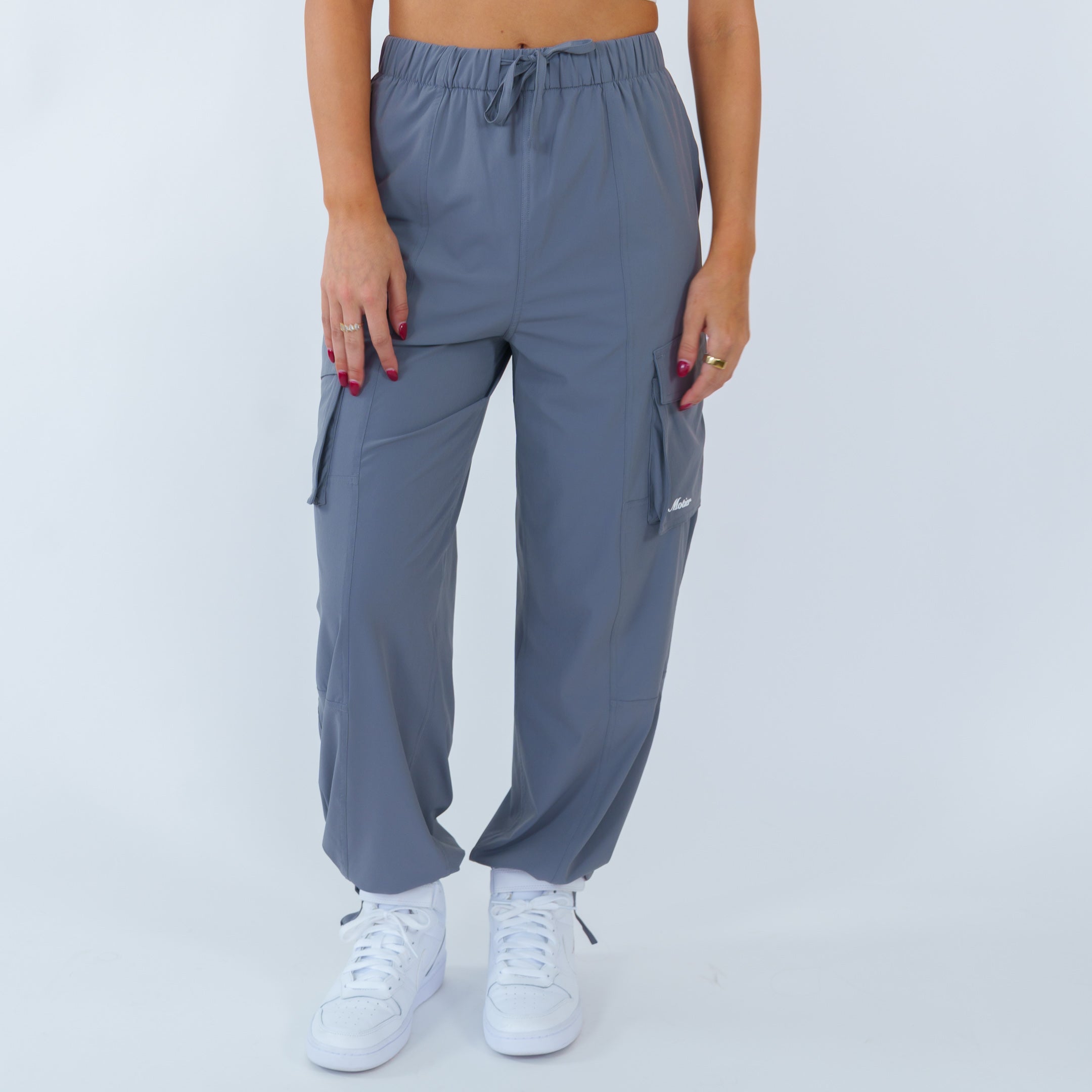 Motier Wide Leg Cargo Pant (Grey)