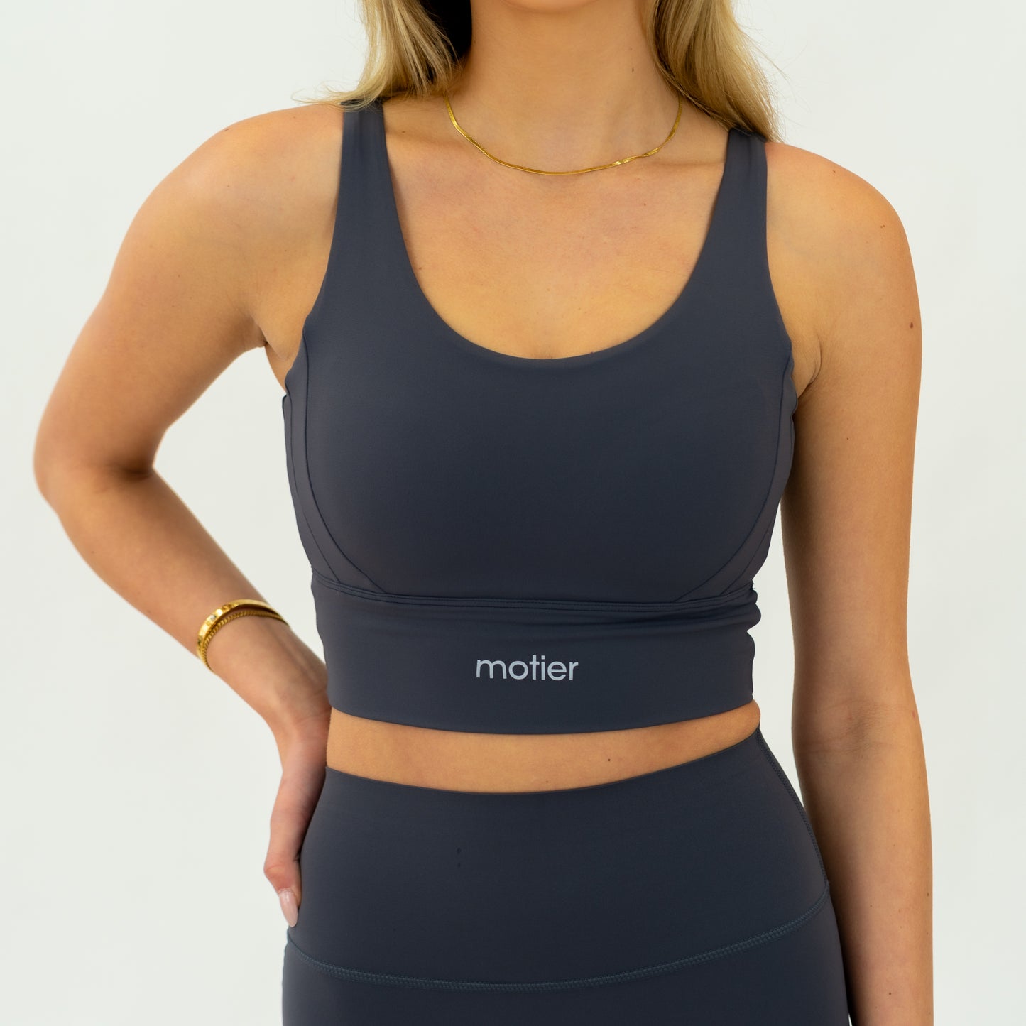 Lycra Seamless Sports Bra (Ash) - Motier Lafayette
