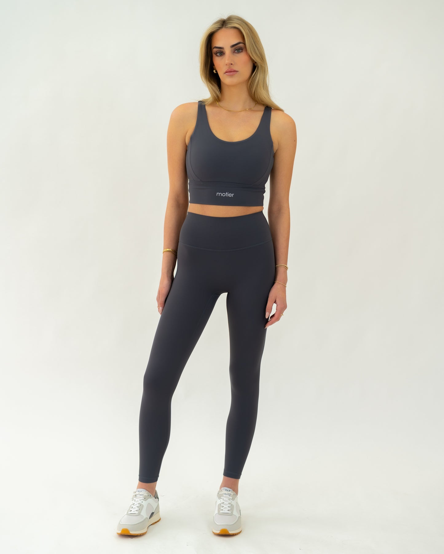 Lycra Seamless Highwaist Leggings (Ash) - Motier Lafayette