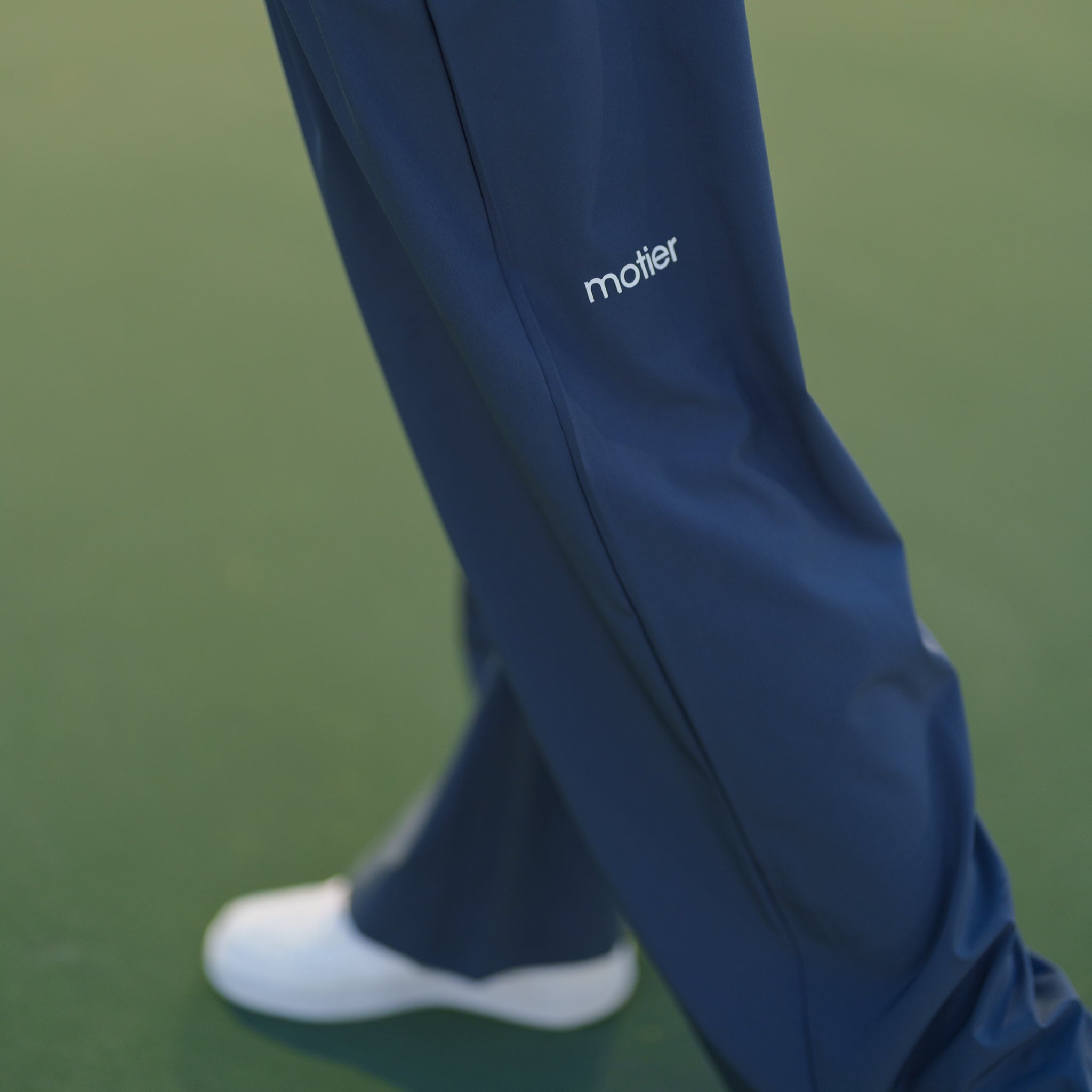 Motier Contrast Wide Leg Pant (Dusty Blue) - Motier Lafayette